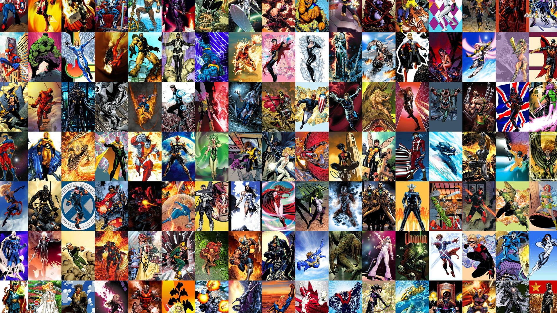 anime character lot collage, Marvel Comics, Spider-Man, Hulk