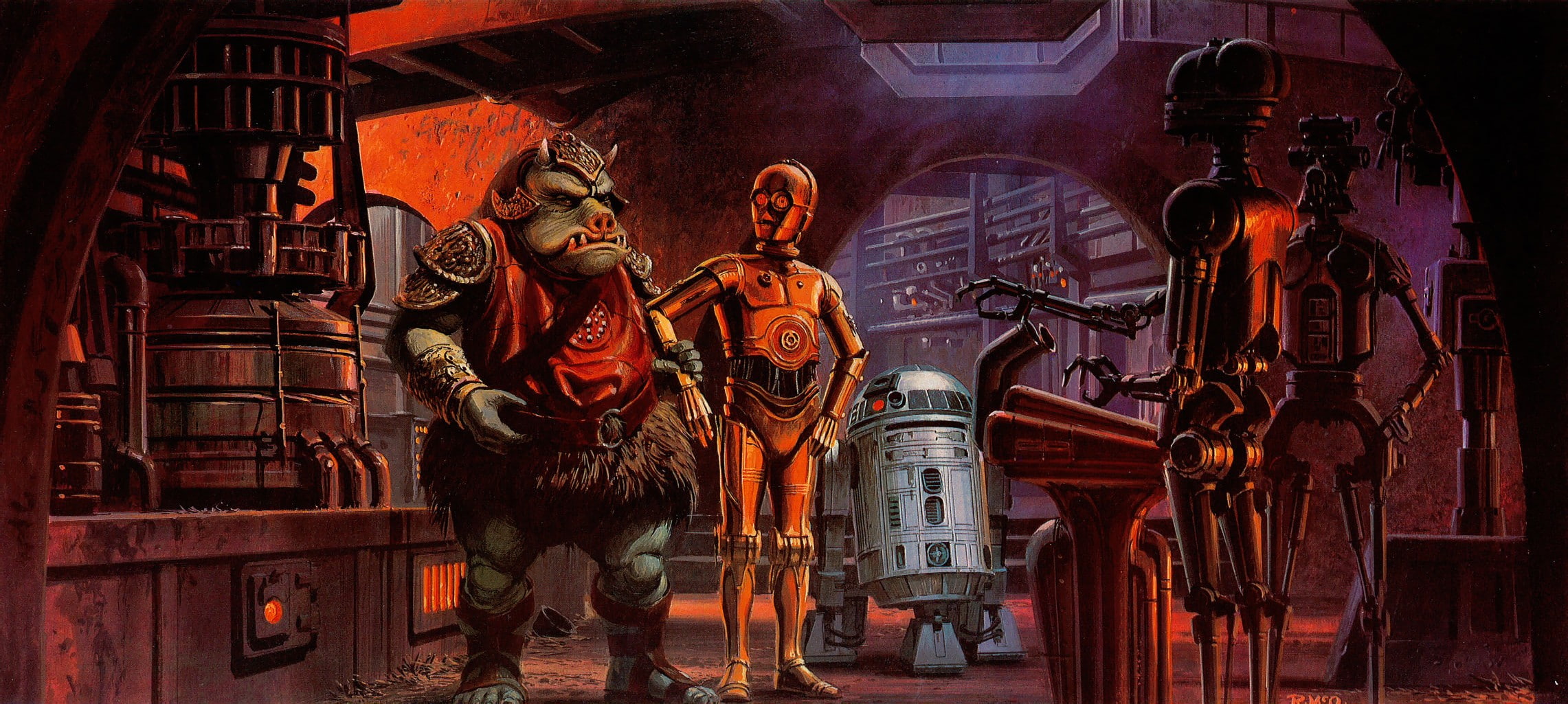 Star Wars, Artwork, C-3PO, Science Fiction, star wars characters illustration