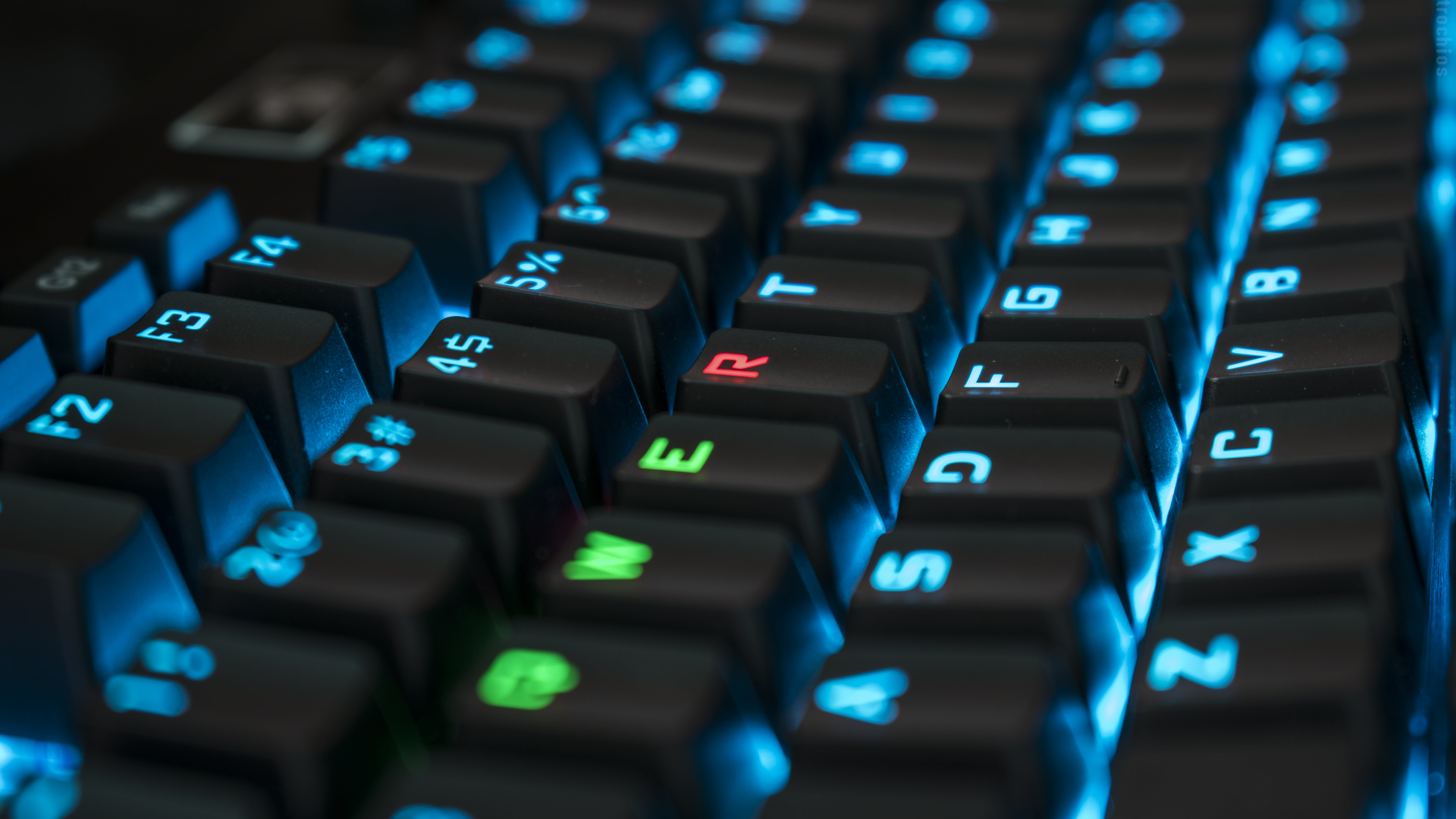 black computer keyboard, RGB, mechanical keyboard, keyboards