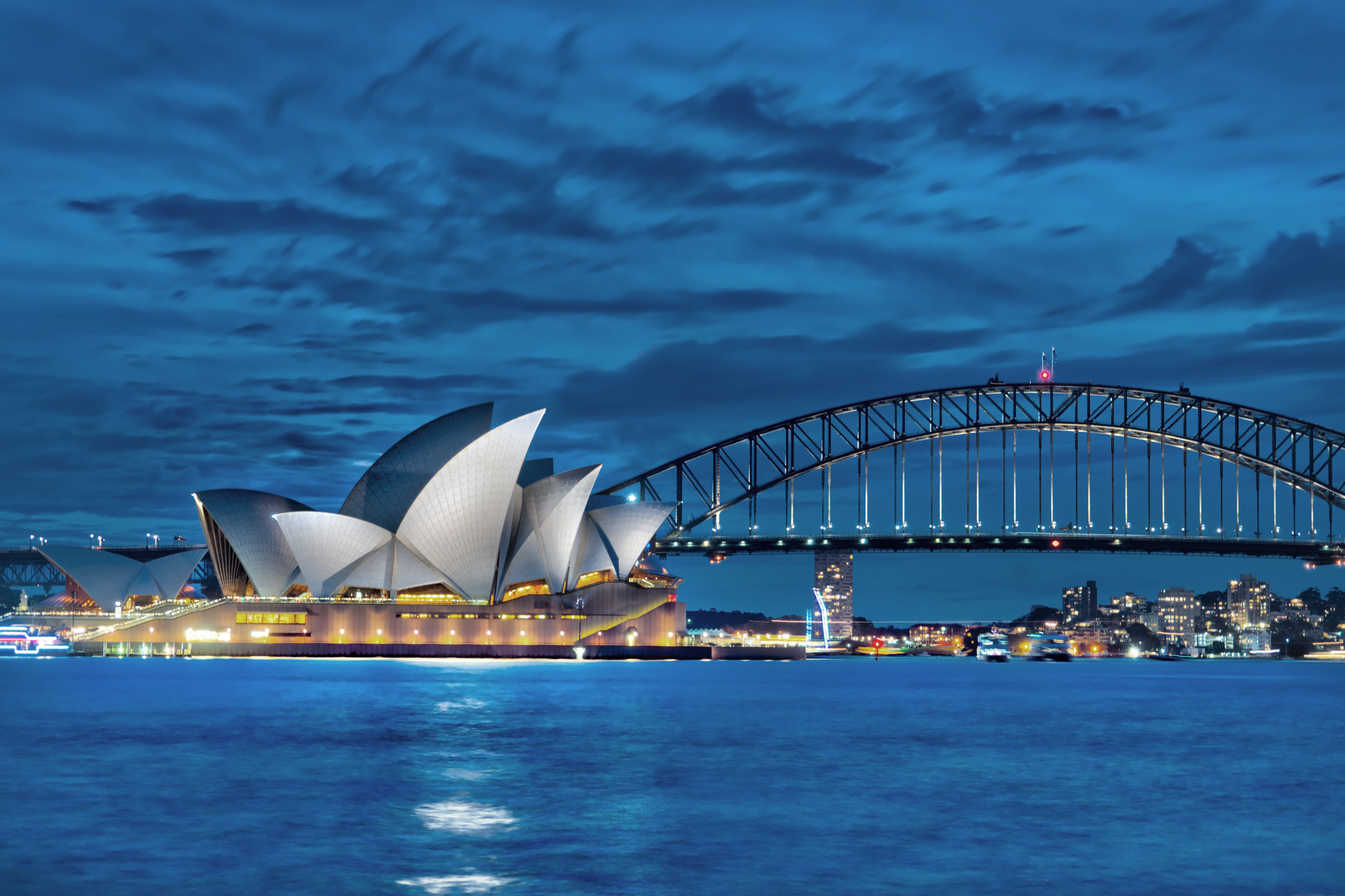 Sydney Opera House in Australia, sydney opera house, Dusk, com