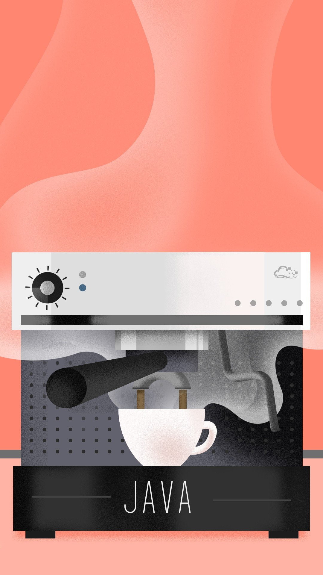 digitalocean java coffee portrait display, indoors, no people