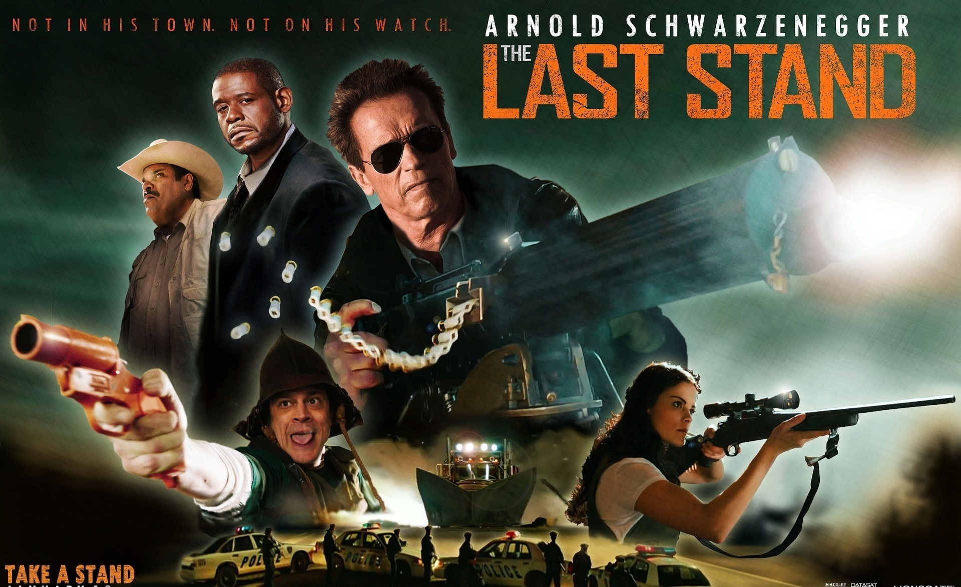 Last Stand 2013 Movie, arnold schwarzenegger, group of people