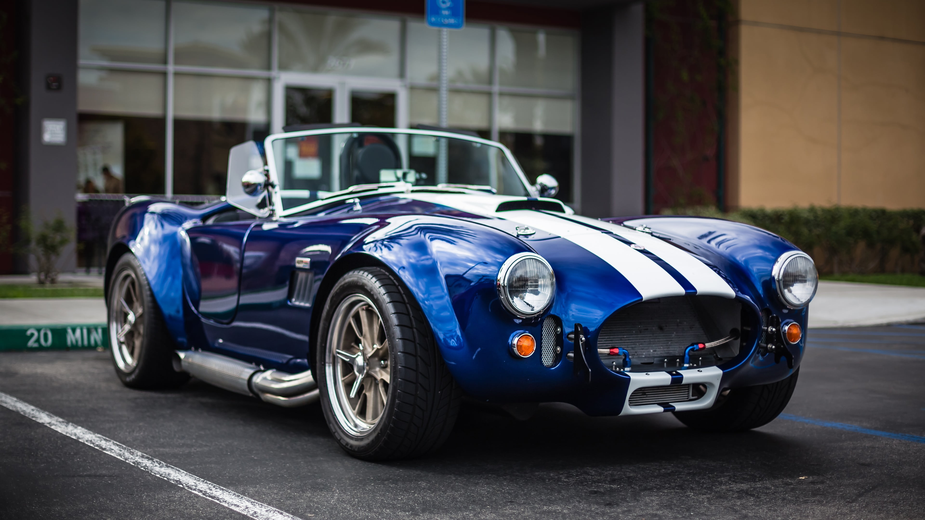 blue car, vintage car, automotive design, ac cobra, sports car