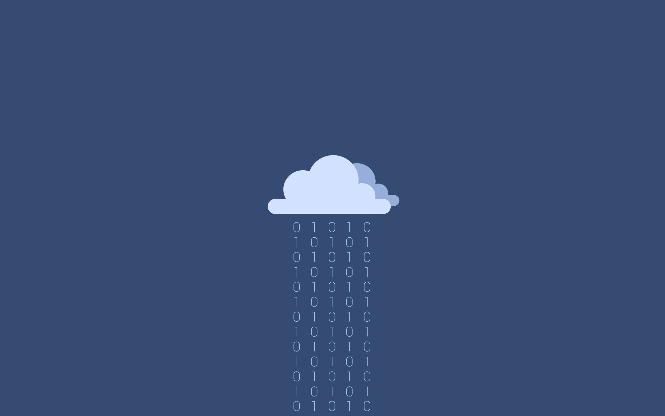 cloud illustration, binary, clouds, minimalistic, storage