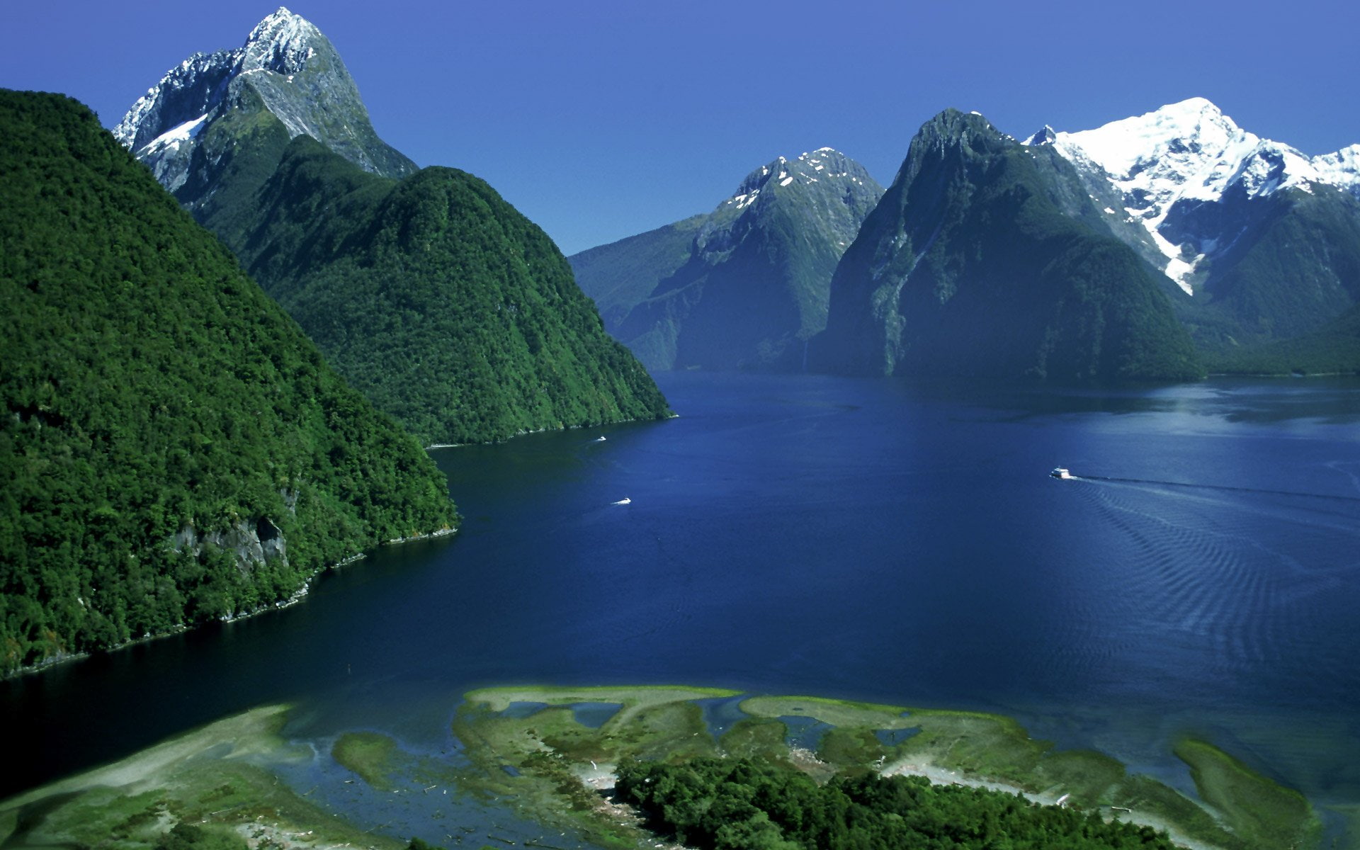 Earth, Milford Sound, Lake, Mountain, New Zealand