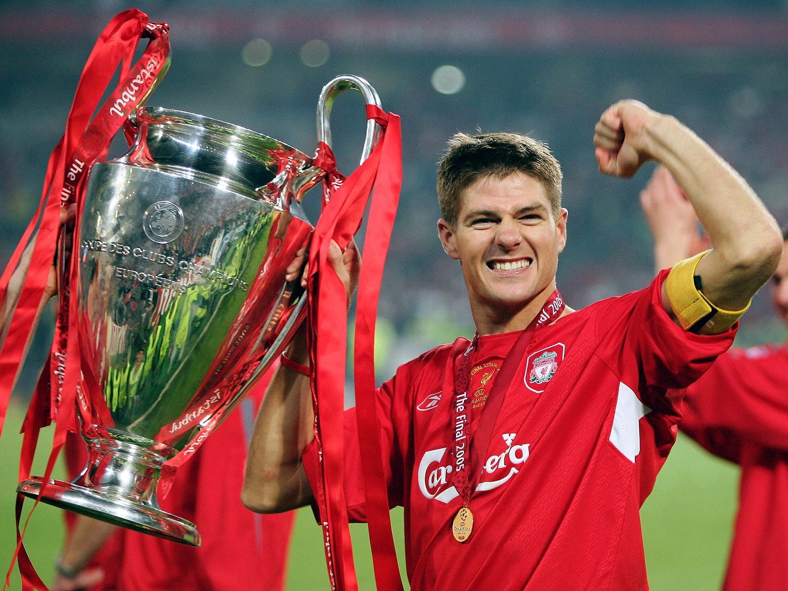 Steven gerrard, Football, Liverpool, happiness, smiling, success