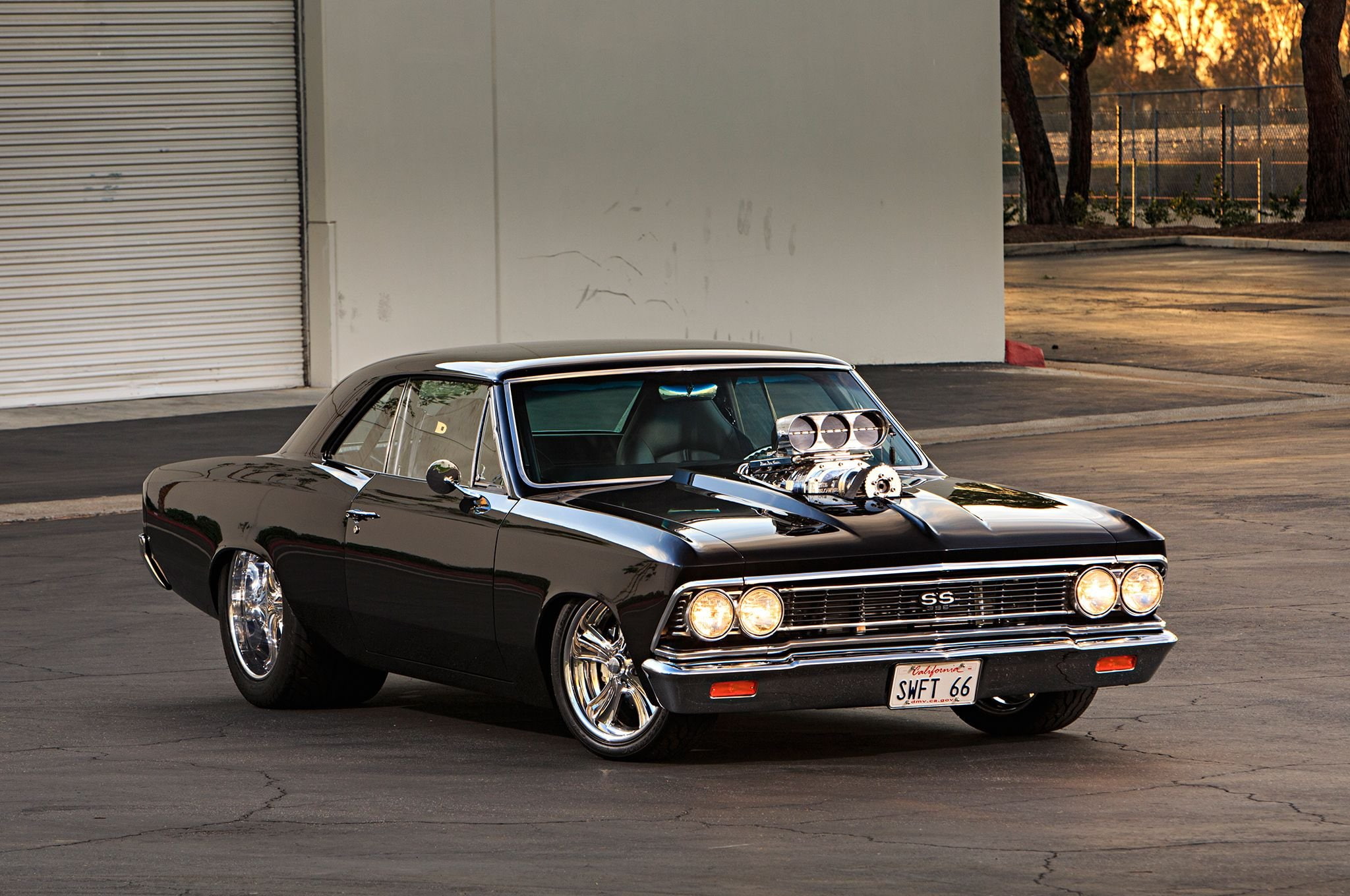 1966, black, cars, chevelle, chevy, modified, pro, street
