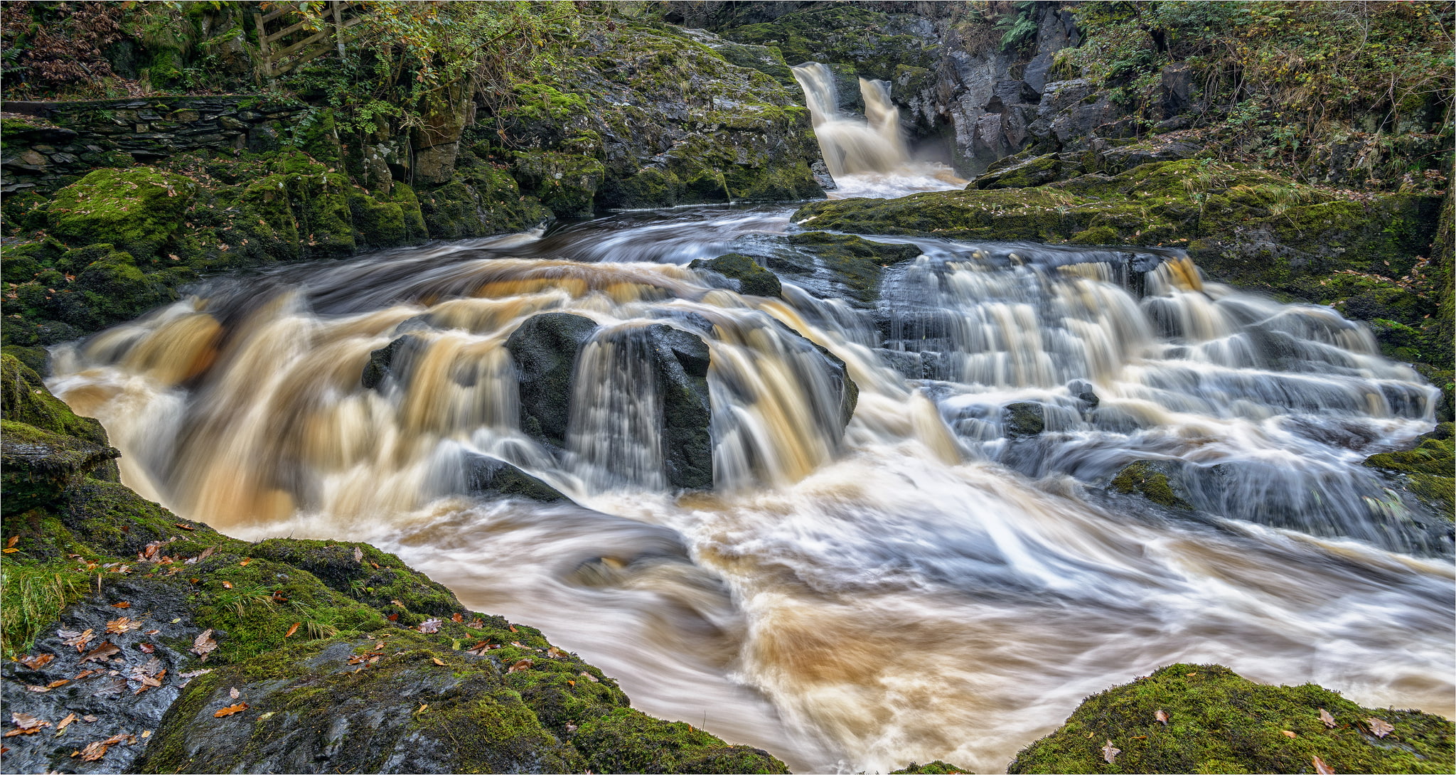 stones, England, cascade, North Yorkshire, Ingleton Waterfalls Trail