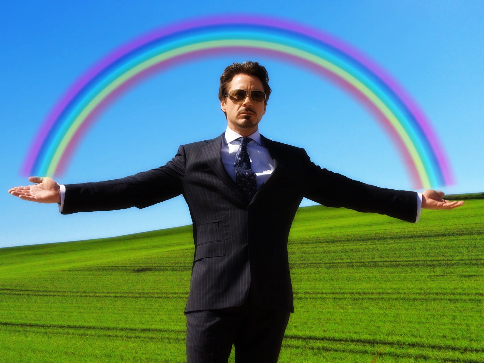 Free download | HD wallpaper: downey, iron, man, rainbows, robert ...