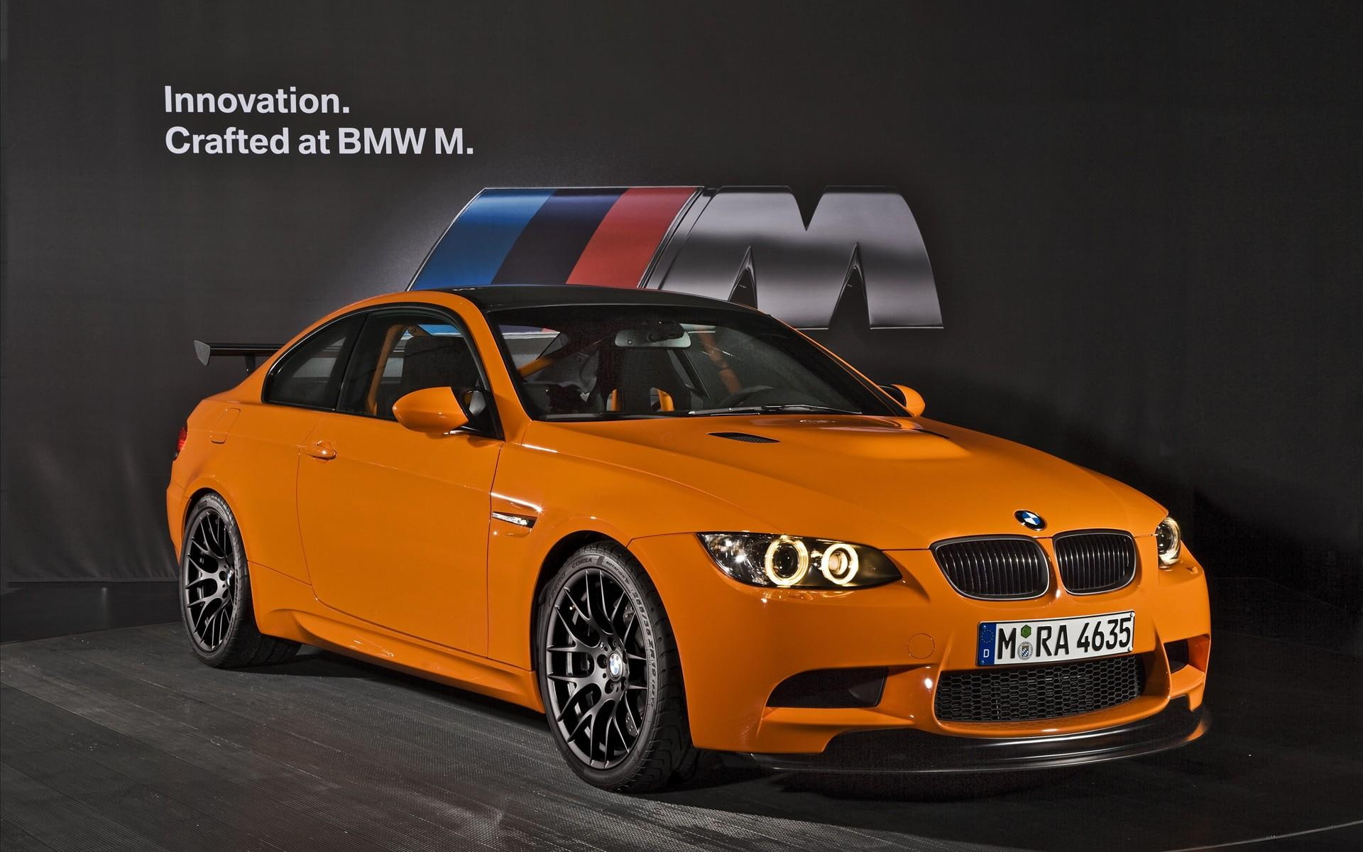 2011 BMW M3 GTS, orange bmw car