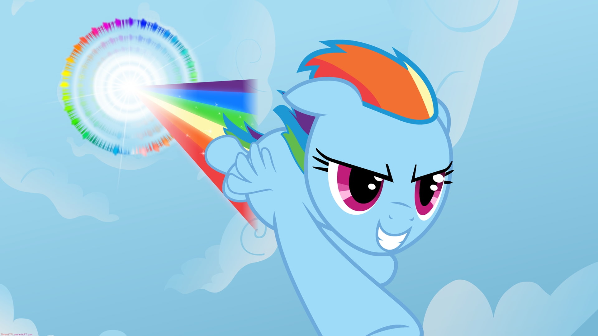 rainbows my little pony rainbow dash sonic rainboom 1920x1080  Video Games Sonic HD Art