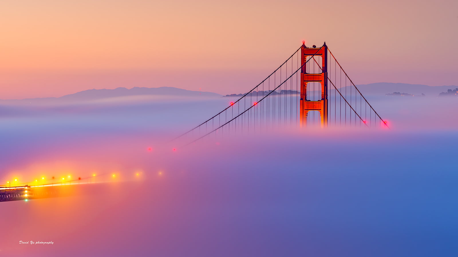 San Francisco Golden Gate Bridge with fog, Morning, SFist, San  Francisco  golden  gate