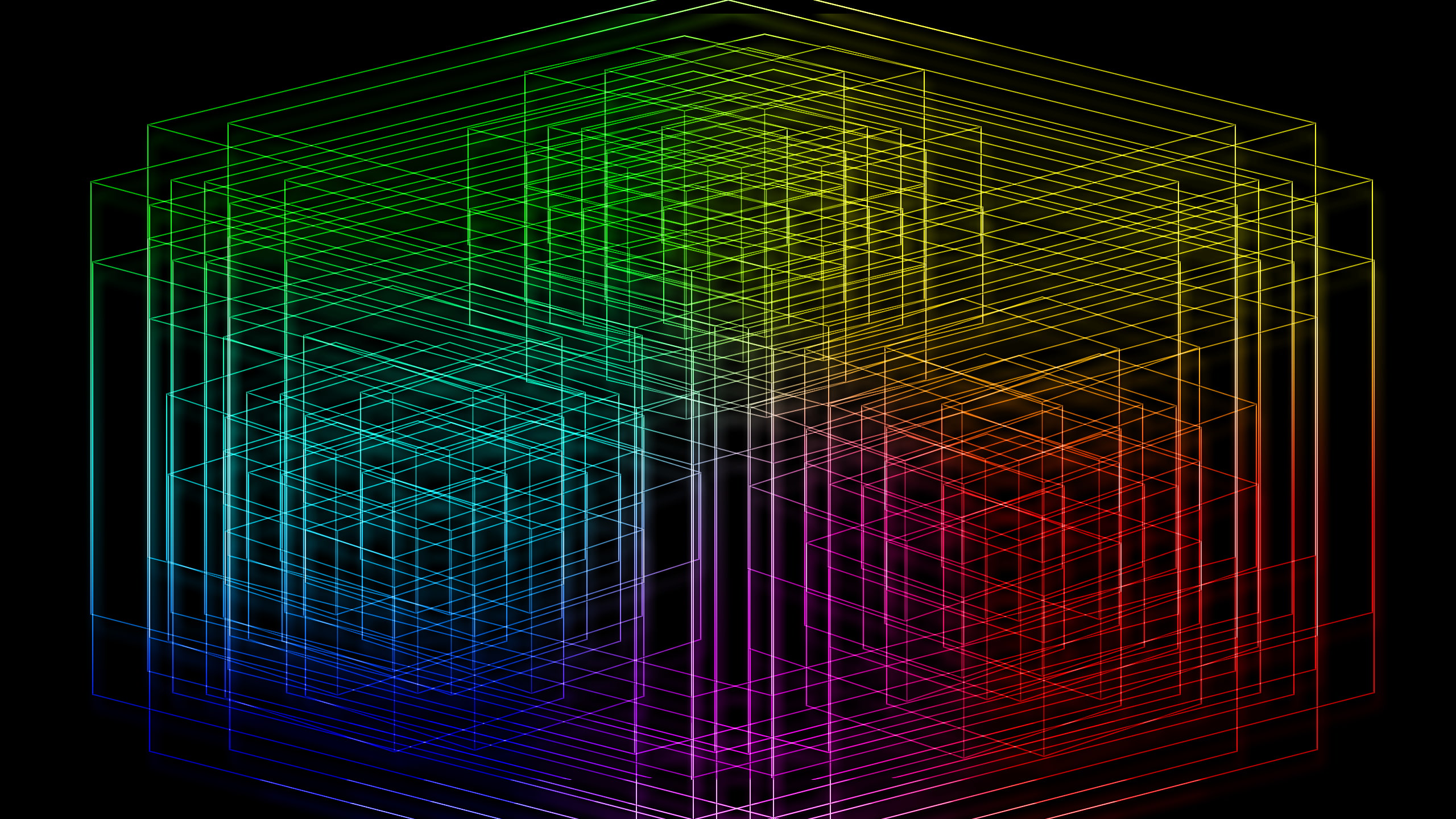 lasers, colorful, dark, lines, abstract, illuminated, no people