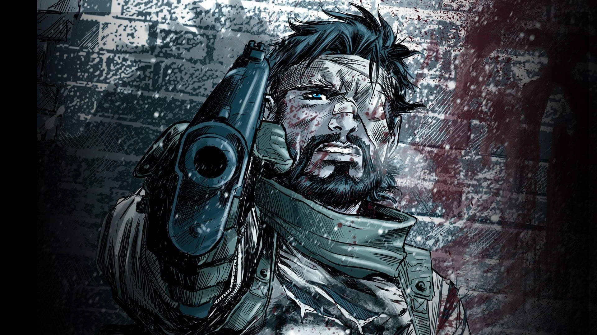male fictional character holding handgun wallpaper, artwork, The Punisher