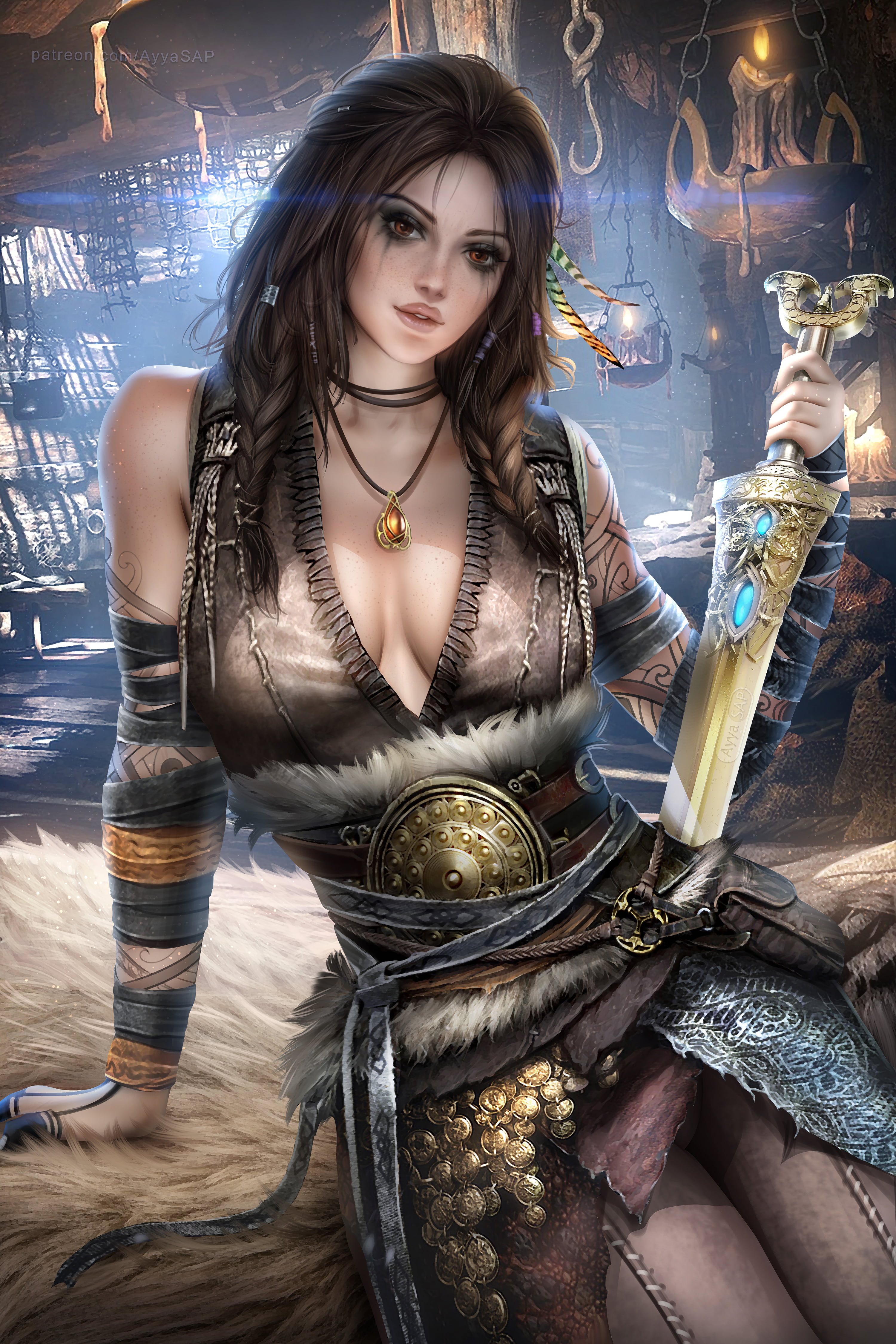Freya, God of War Ragnarök, video games, video game girls