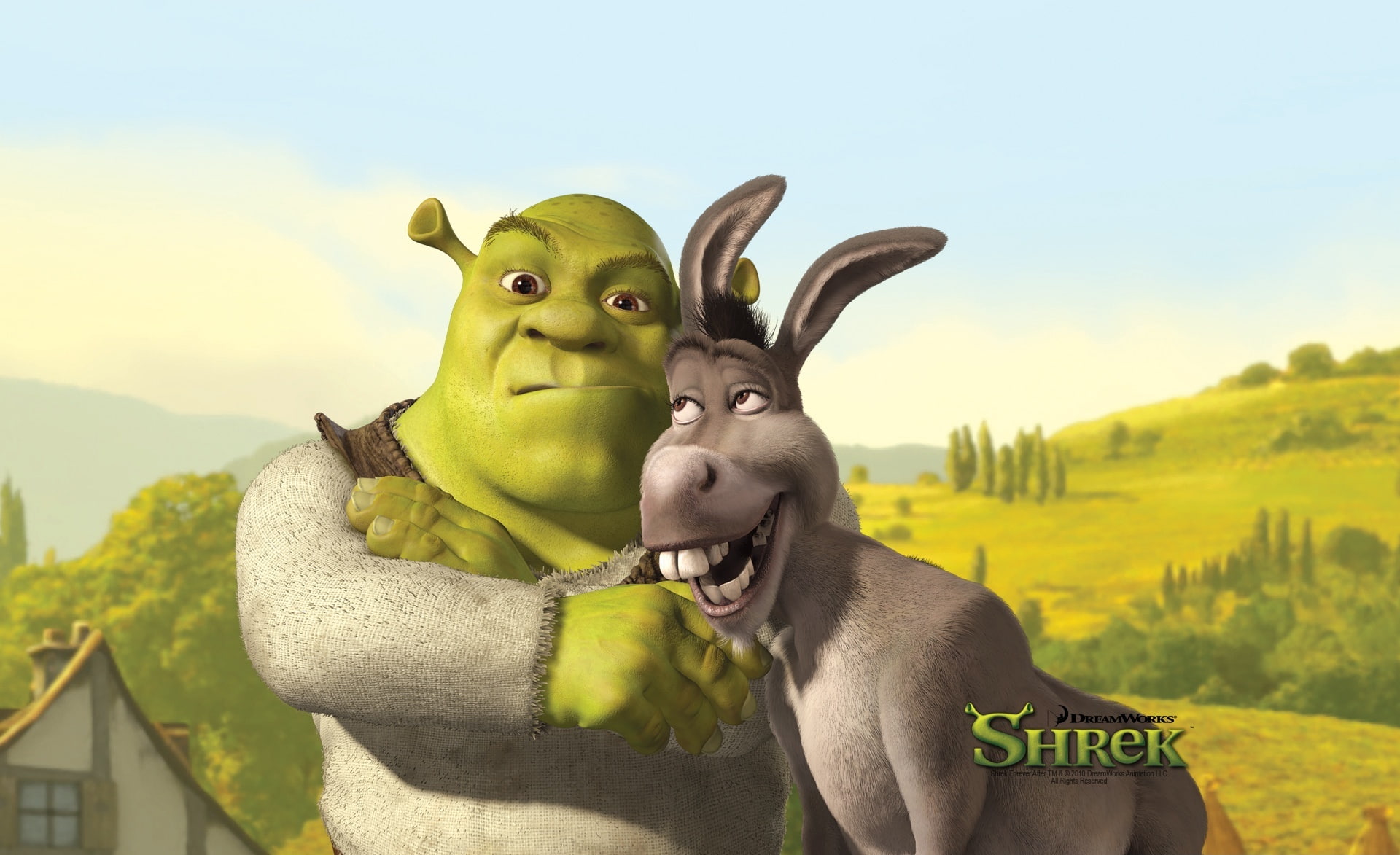 Shrek And Donkey, Shrek The Final Chapter HD Wallpaper, Shrek digital wallpaper