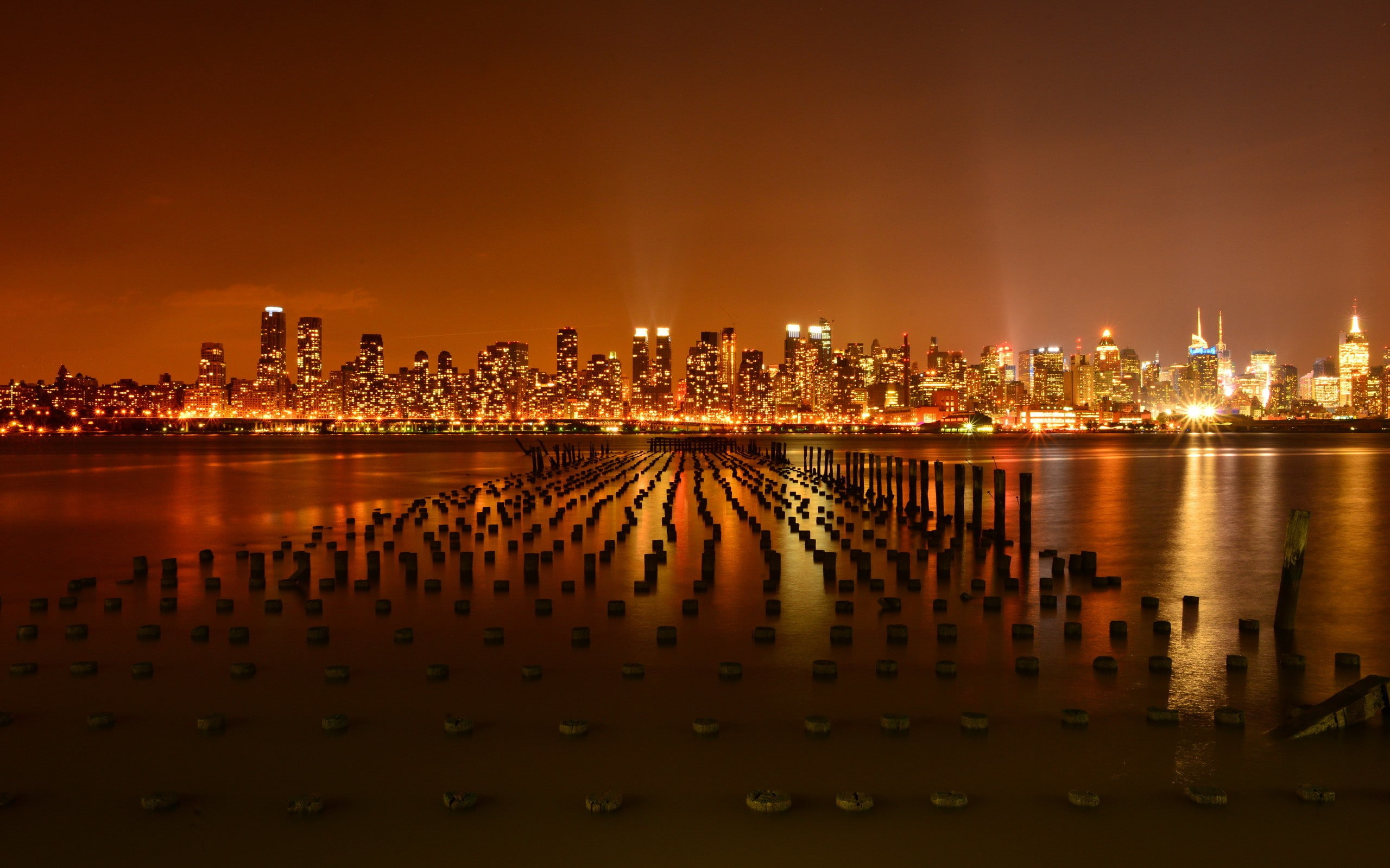 New York and Hudson river, pier, new york city, weehawken