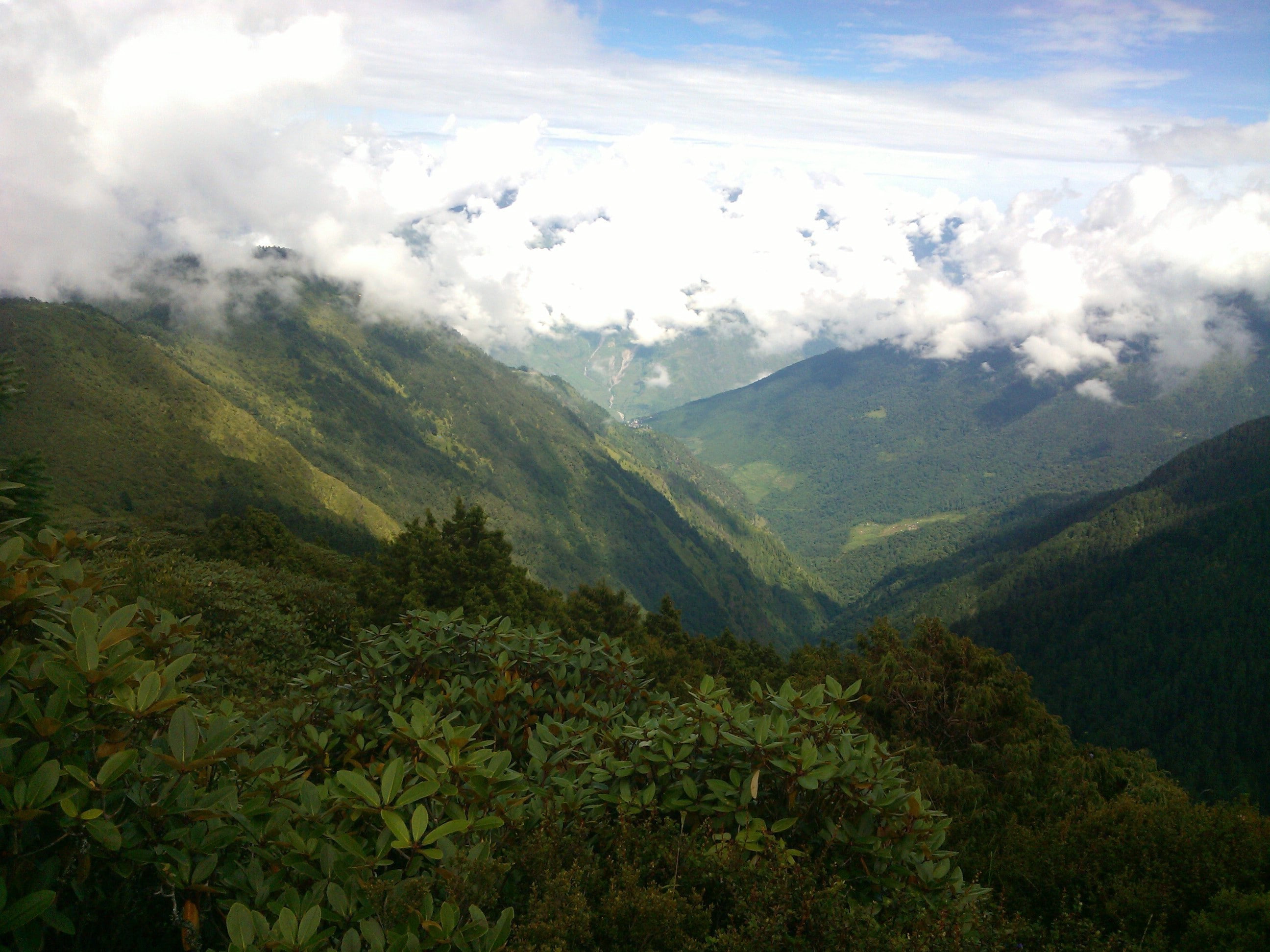 gosaikunda nepal landscape mountain, cloud - sky, beauty in nature