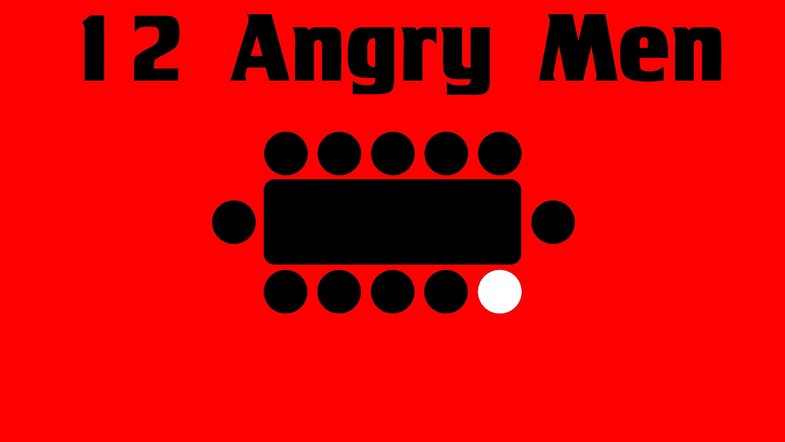 12 angry men, text, red, sign, communication, western script