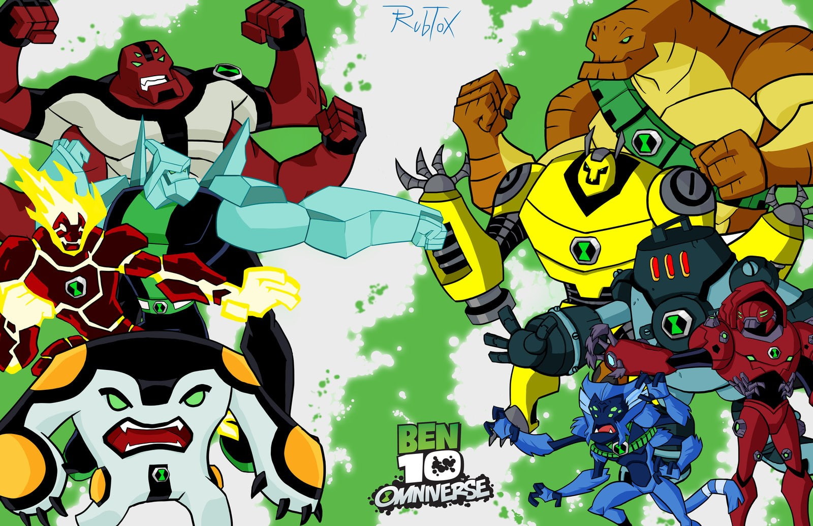 ben 10, multi colored, sky, group of people, text, leisure activity