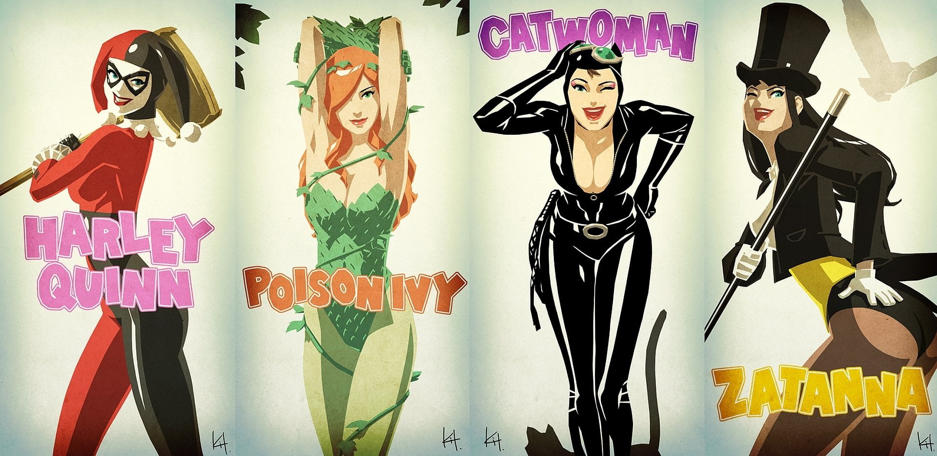 Comics, Gotham City Sirens, Catwoman, Harley Quinn, Poison Ivy