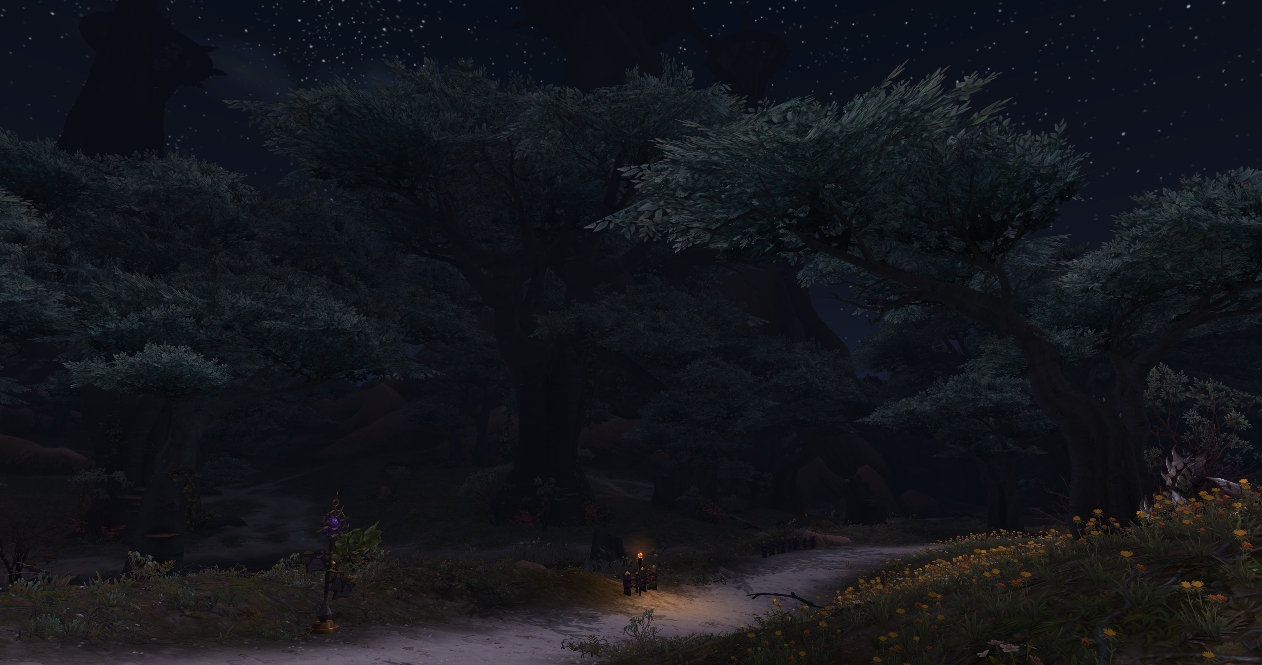 green tree and road, video games, World of Warcraft: Warlords of Draenor