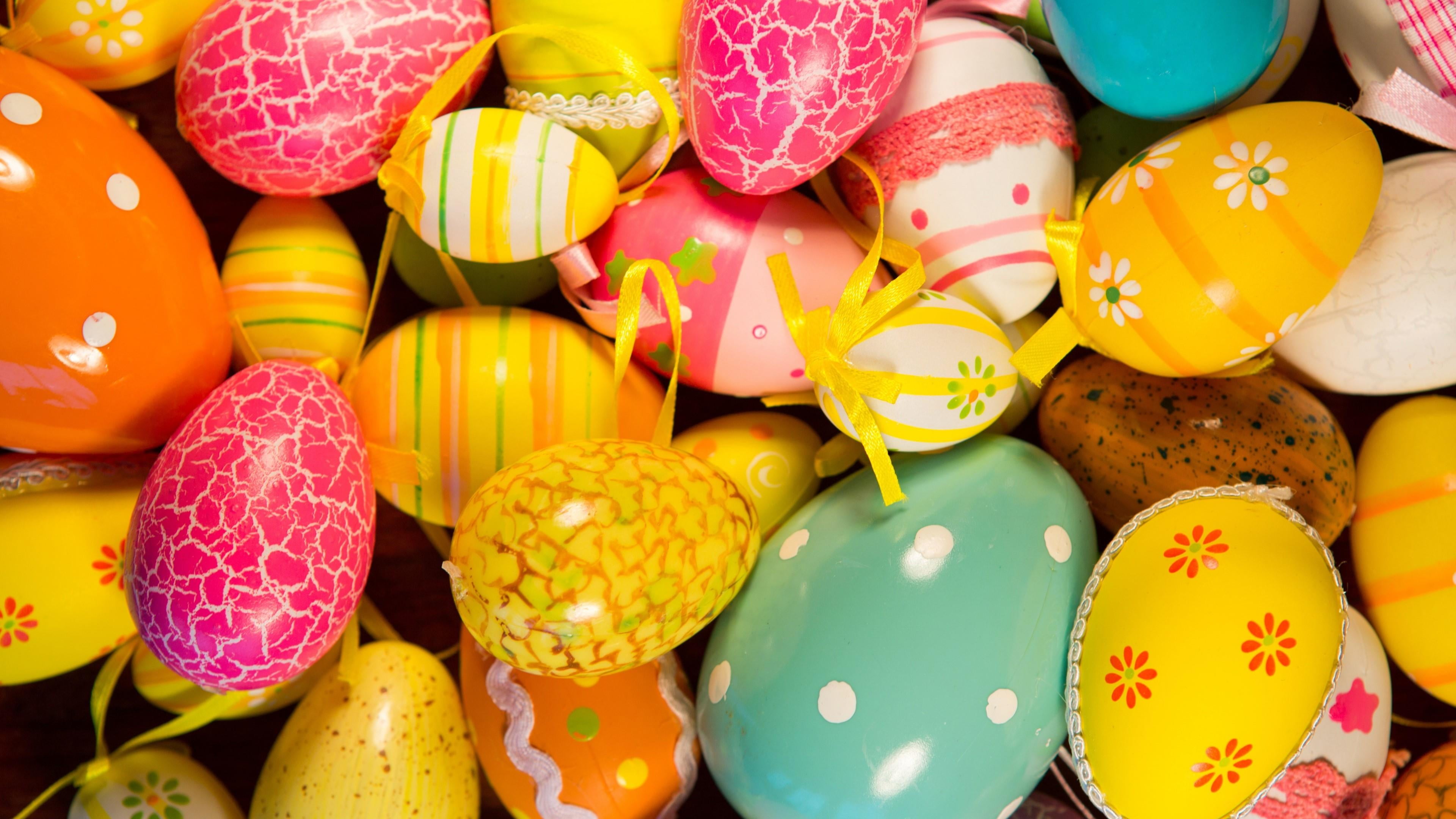 painted eggs, easter, easter eggs, multi colored, choice, full frame