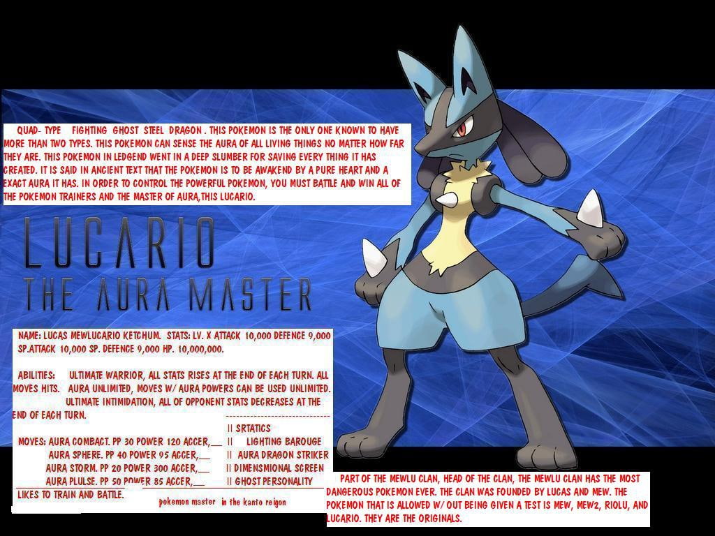 jackal lucario Lucario,creater of pokemon,humans, and 4 of the known galxies. master of the stronges Anime Pokemon HD Art