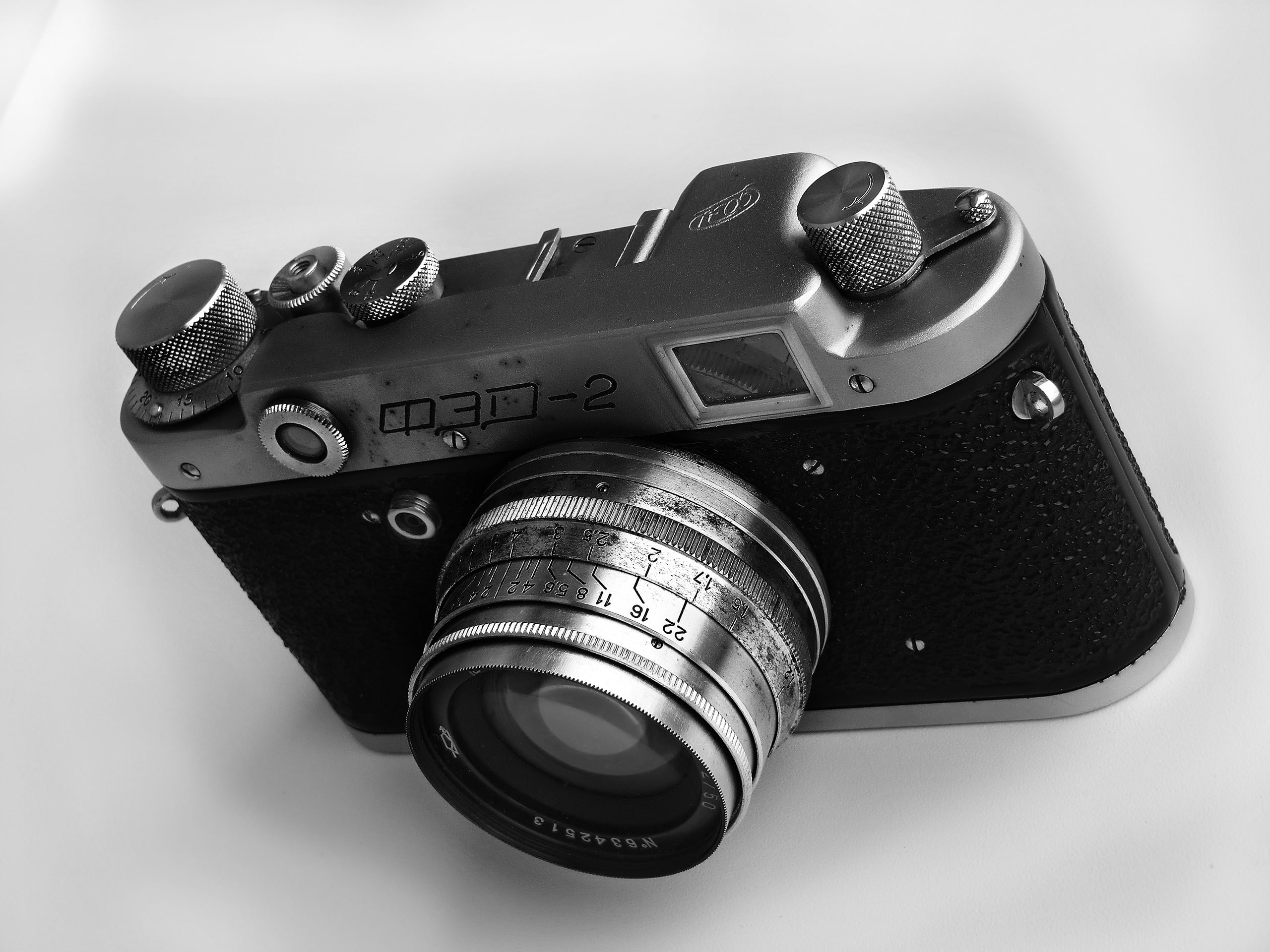 black mirrorless camera, background, Wallpaper, black and white