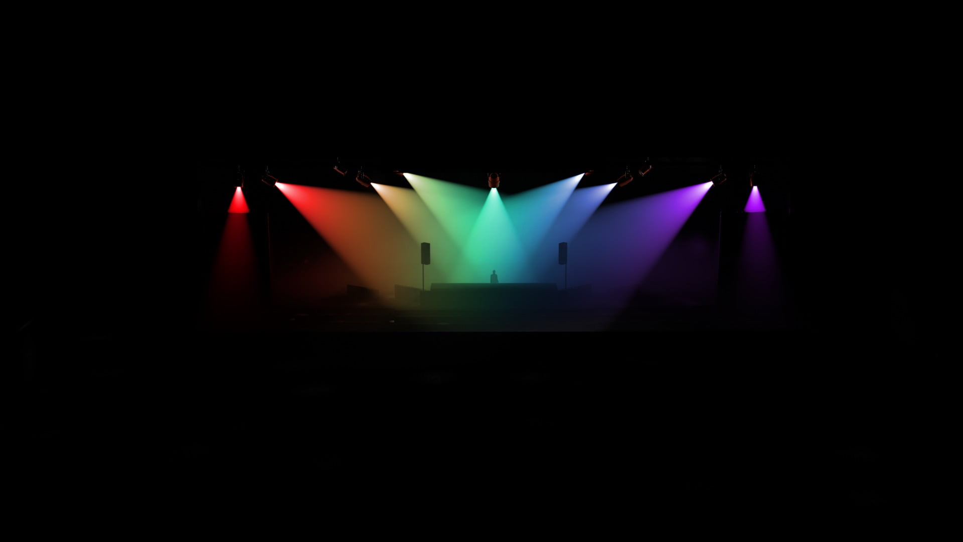 purple stage light, lights, colorful, stages, music, illuminated