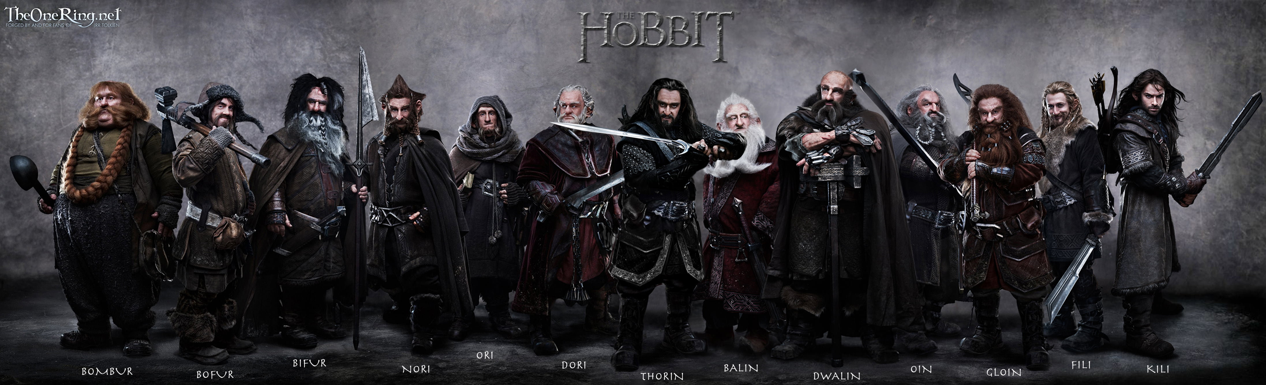dwarves, company, swords, hike, The Hobbit, Thorin, Oakenshield