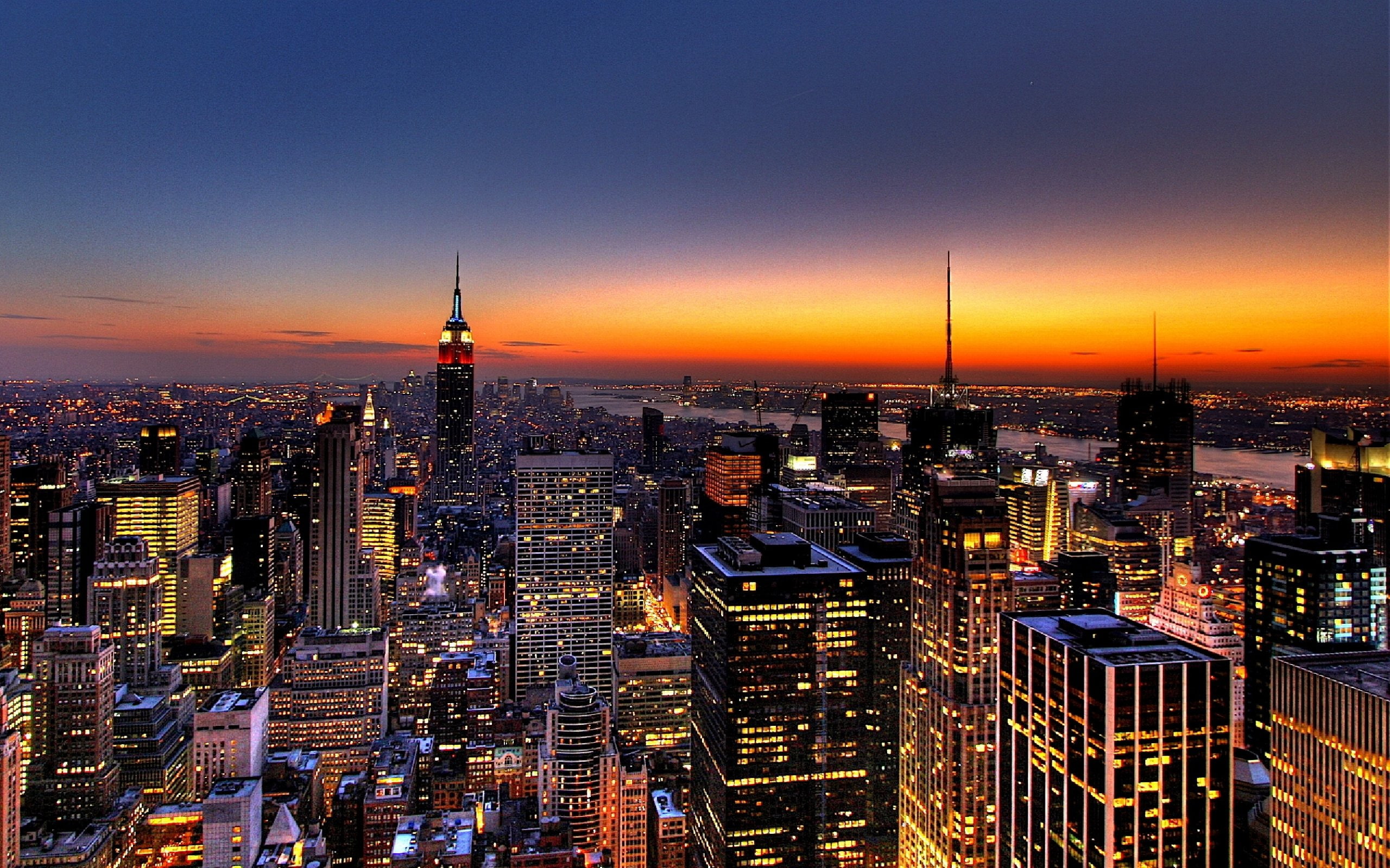 New York City, Cityscapes, world, night