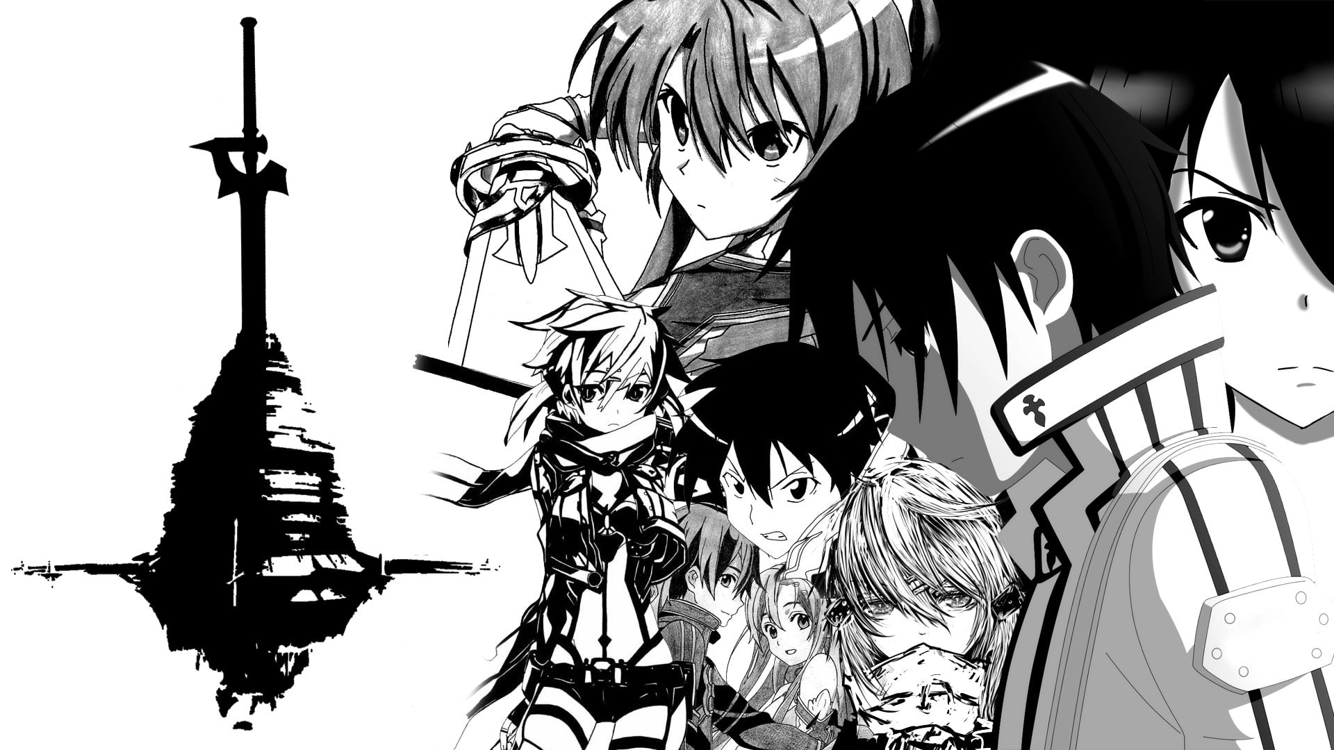 Sword Art Online, Asuna Yuuki, Kazuto Kirigaya, Kirito (Sword Art Online)