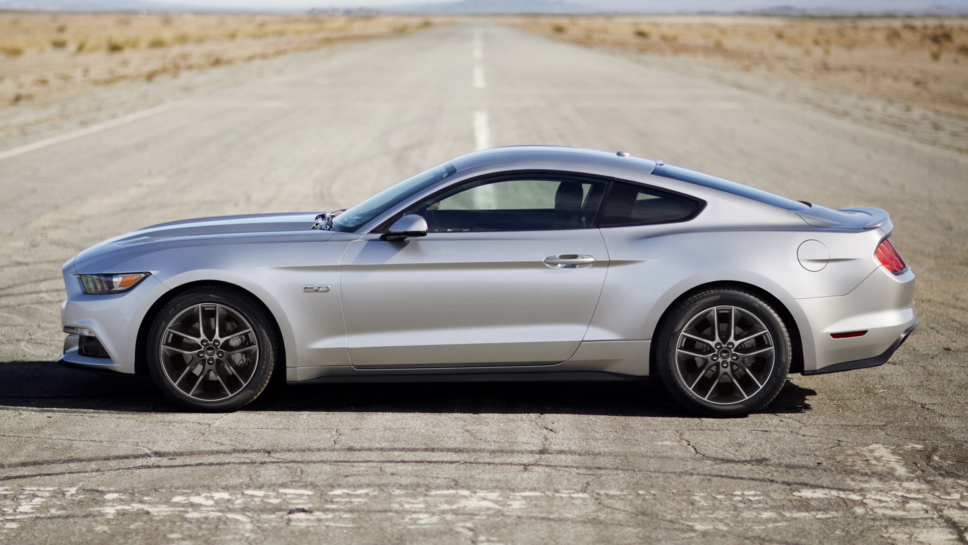 Ford, Ford Mustang GT, Car, Coupé, Muscle Car, Silver Car