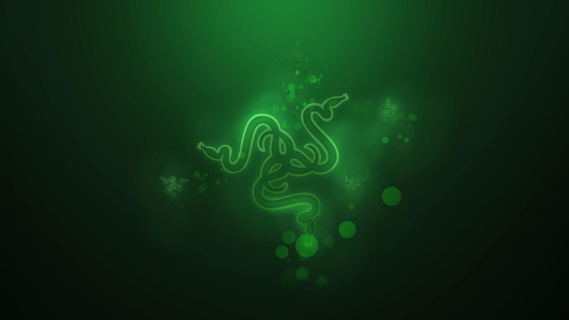Green, Logo, Razer, Hi-Tech, Desktop