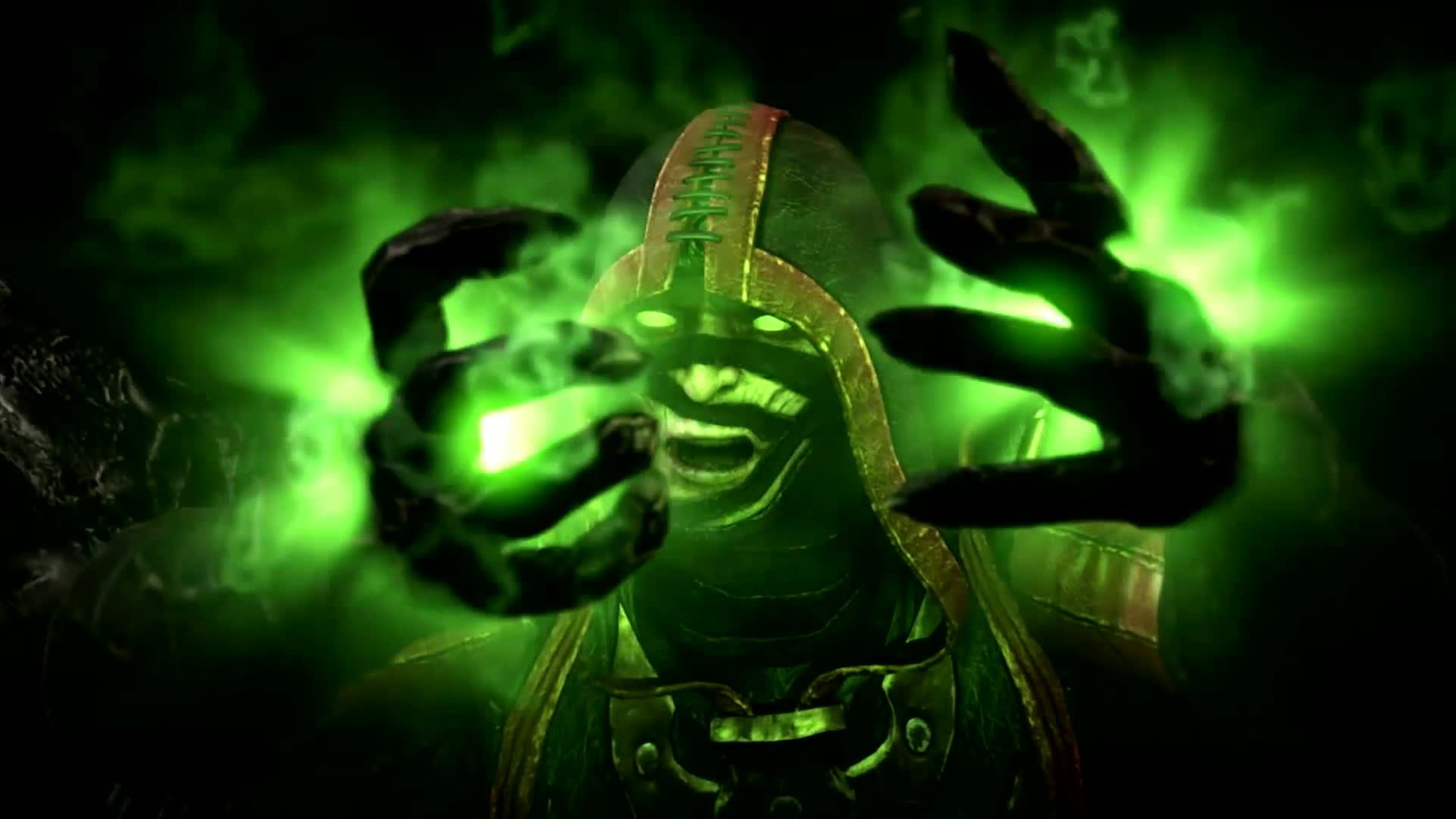 Mortal Kombat X Ermac Trailer, green color, nightlife, arts culture and entertainment