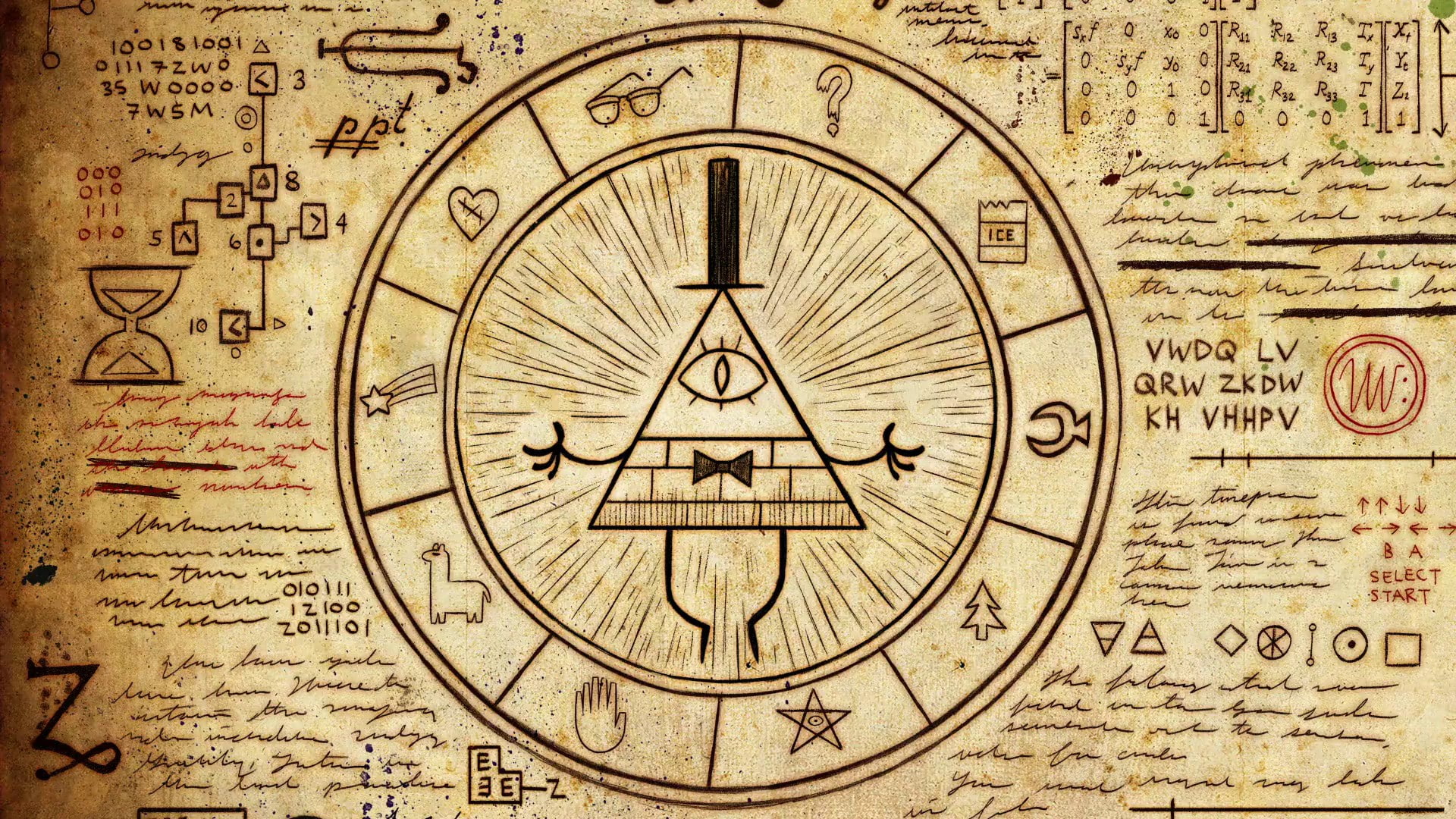 bill cipher gravity falls, clock, no people, time, antique