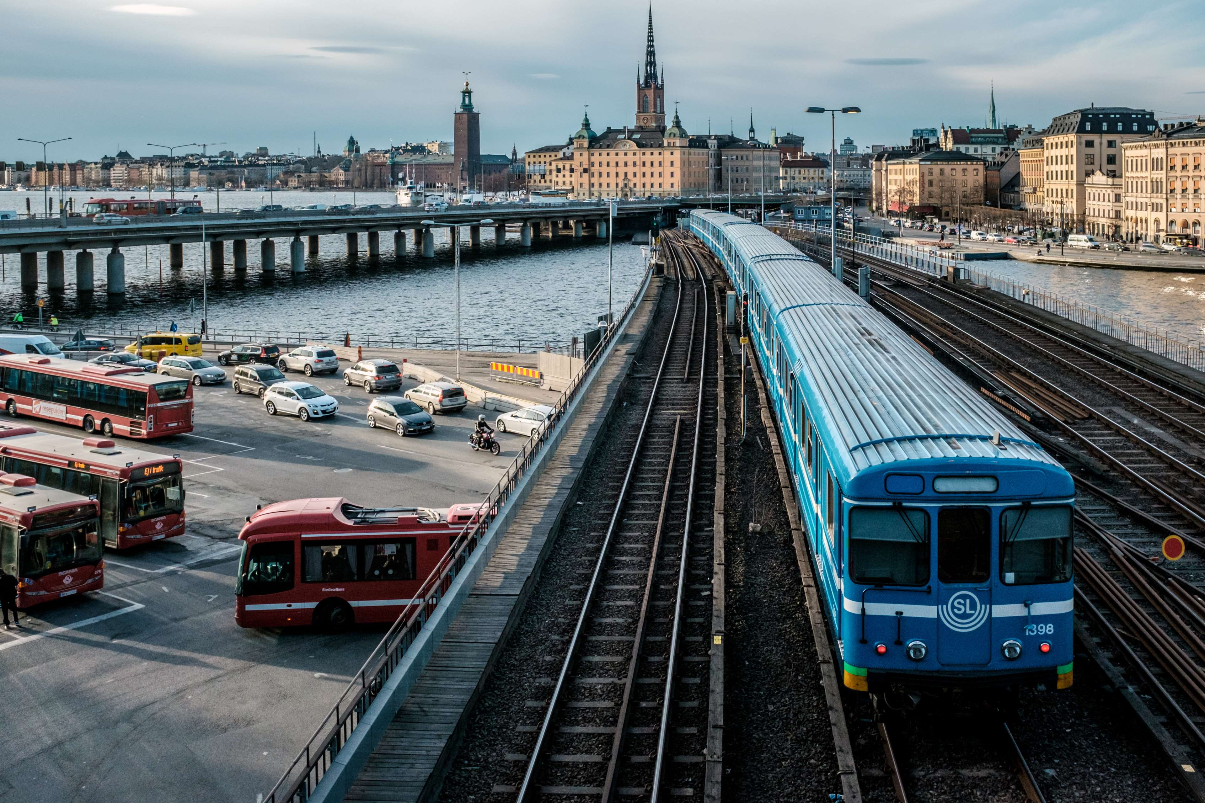 busses, city, slussen, stockholm, subway, trains, urban, transportation