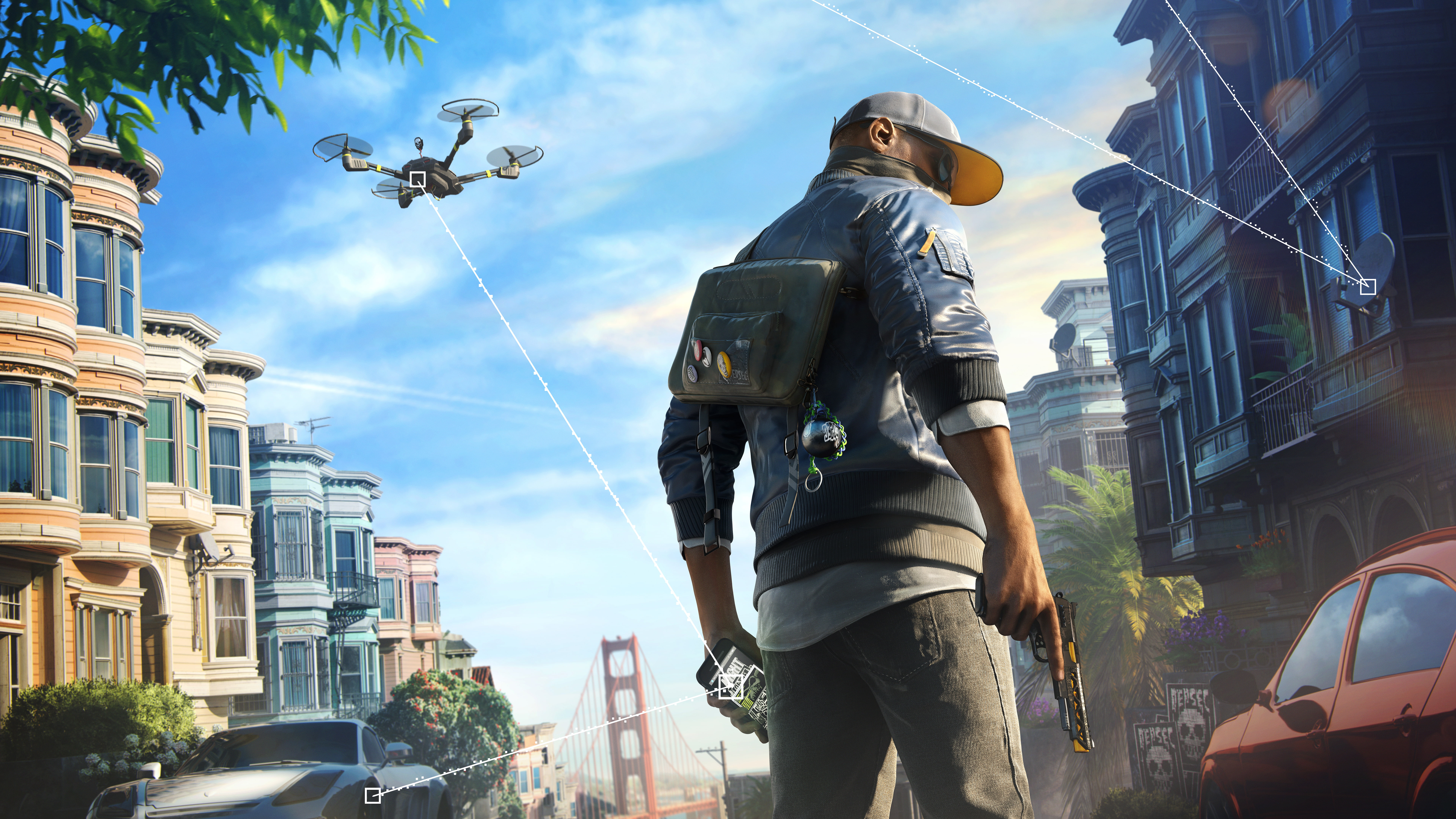 Watch Dogs game poster, Watch Dogs 2, Marcus, 2016 Games, 4K