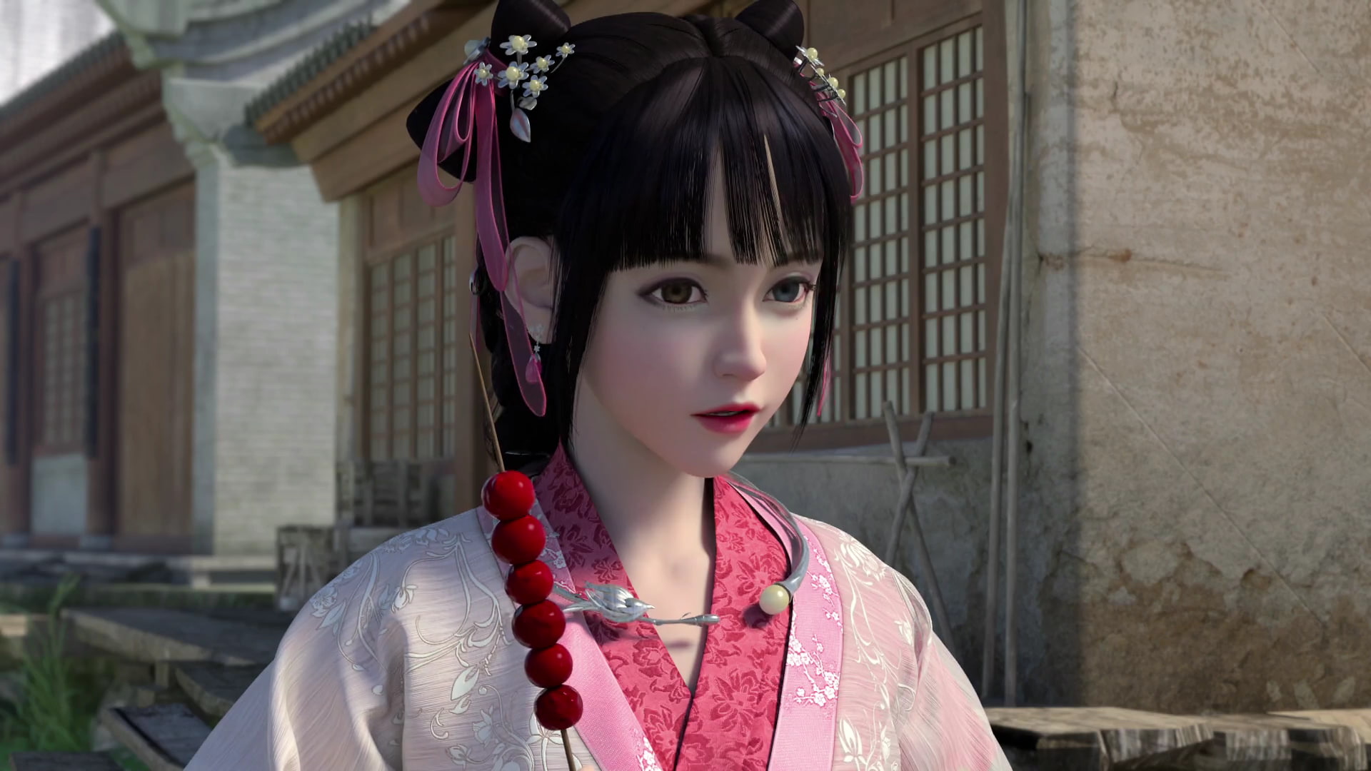 Chinese animation, 3D, SNJYW, anime, hanfu, portrait, young adult