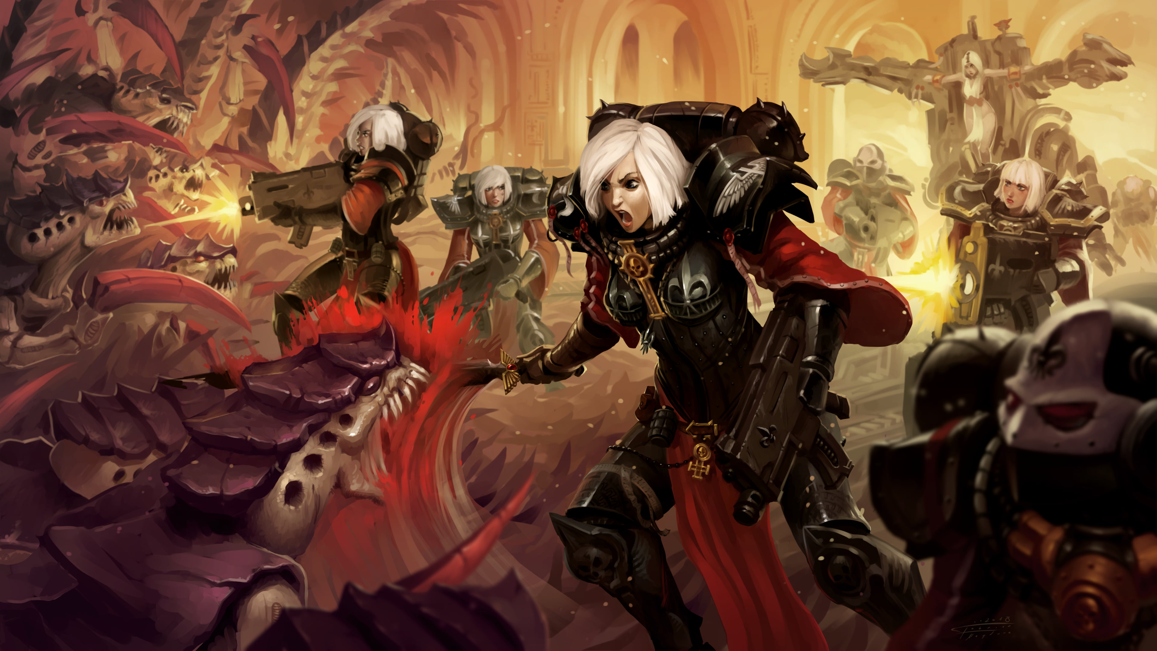 Free download | HD wallpaper: Warhammer 40,000, Sisters of Battle 