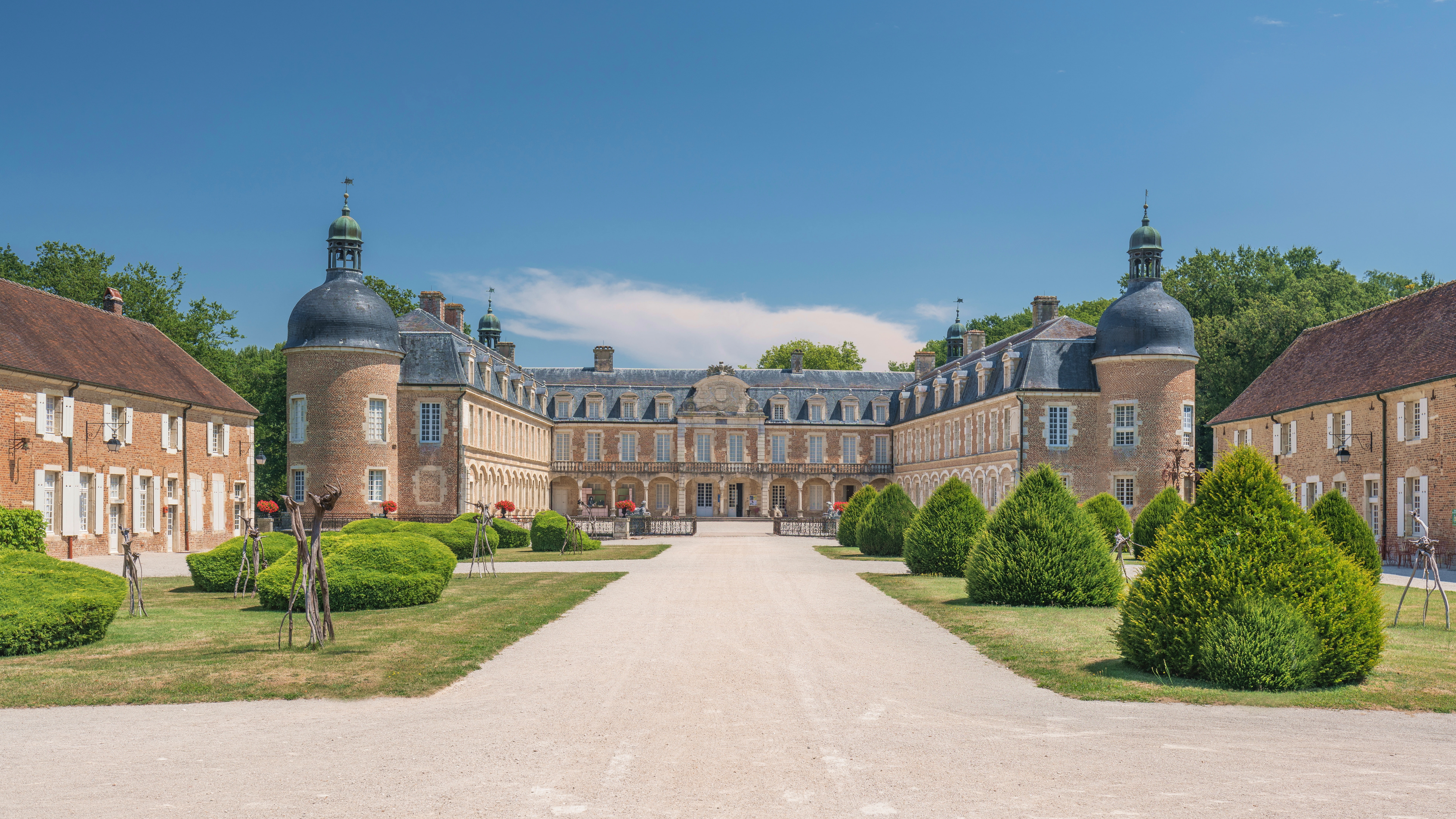 Park, castle, France, Palace, Burgundy, Bourgogne, Palace Pierre-de-Bresse