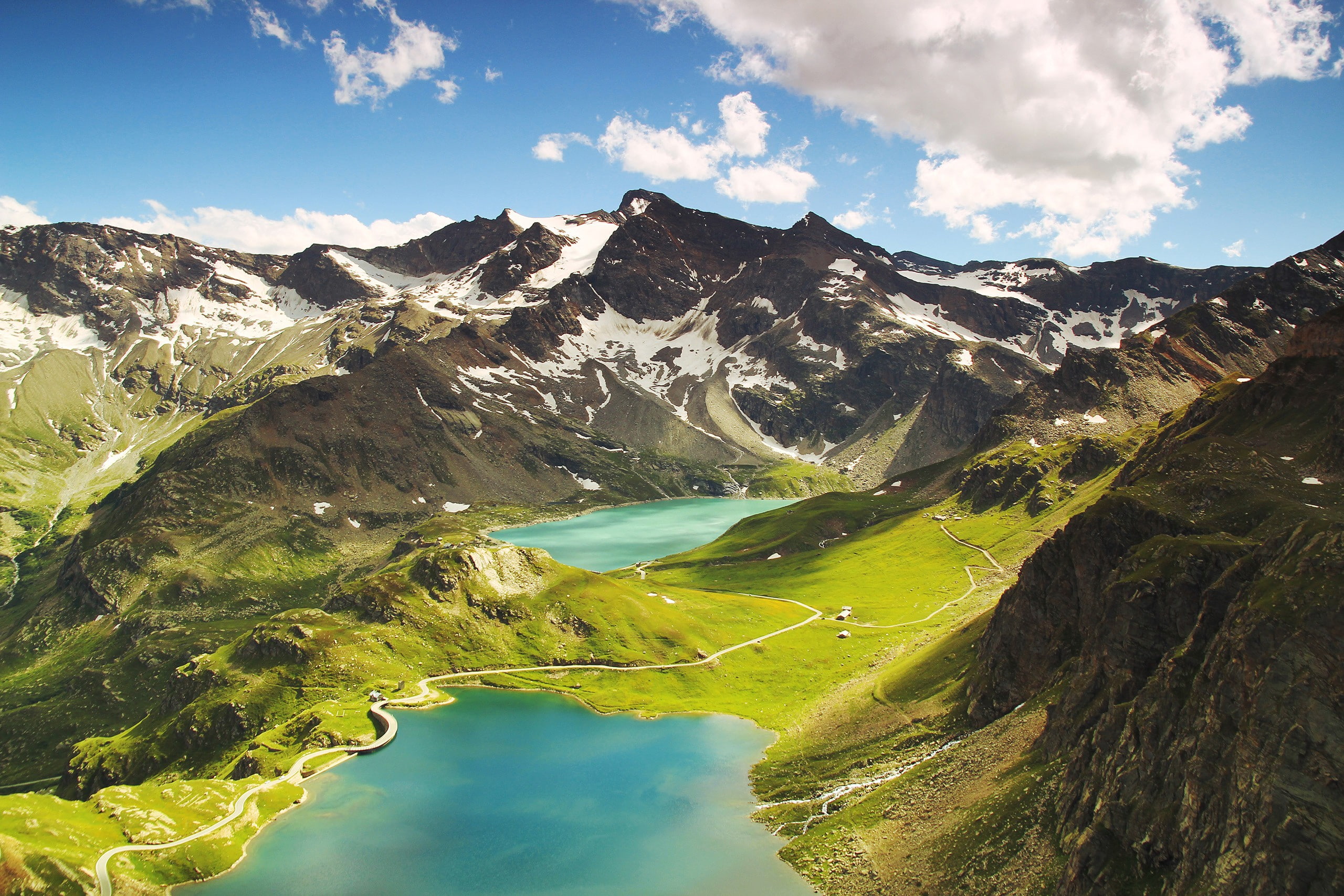 Agnel Lake, Ceresole Reale, Mountains, Italy