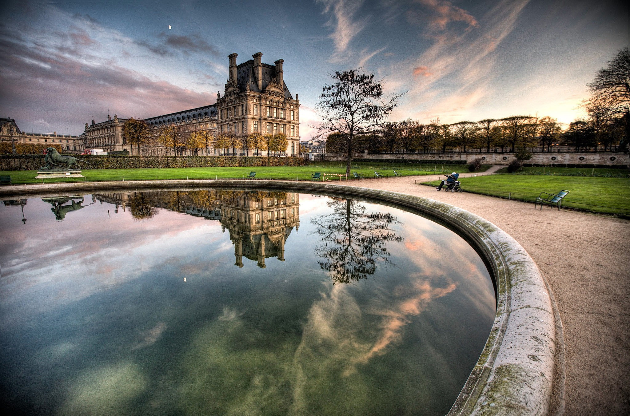 paris hdr photography louvre museum palace jardin des tuileries 2048x1353  Abstract Photography HD Art