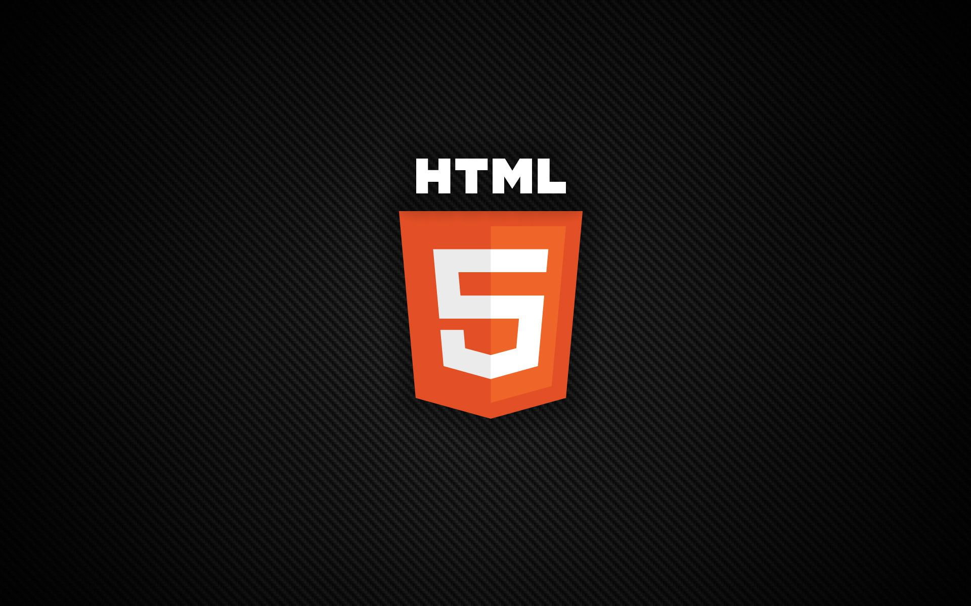 HTML 5, html 5 logo, computers, 1920x1200