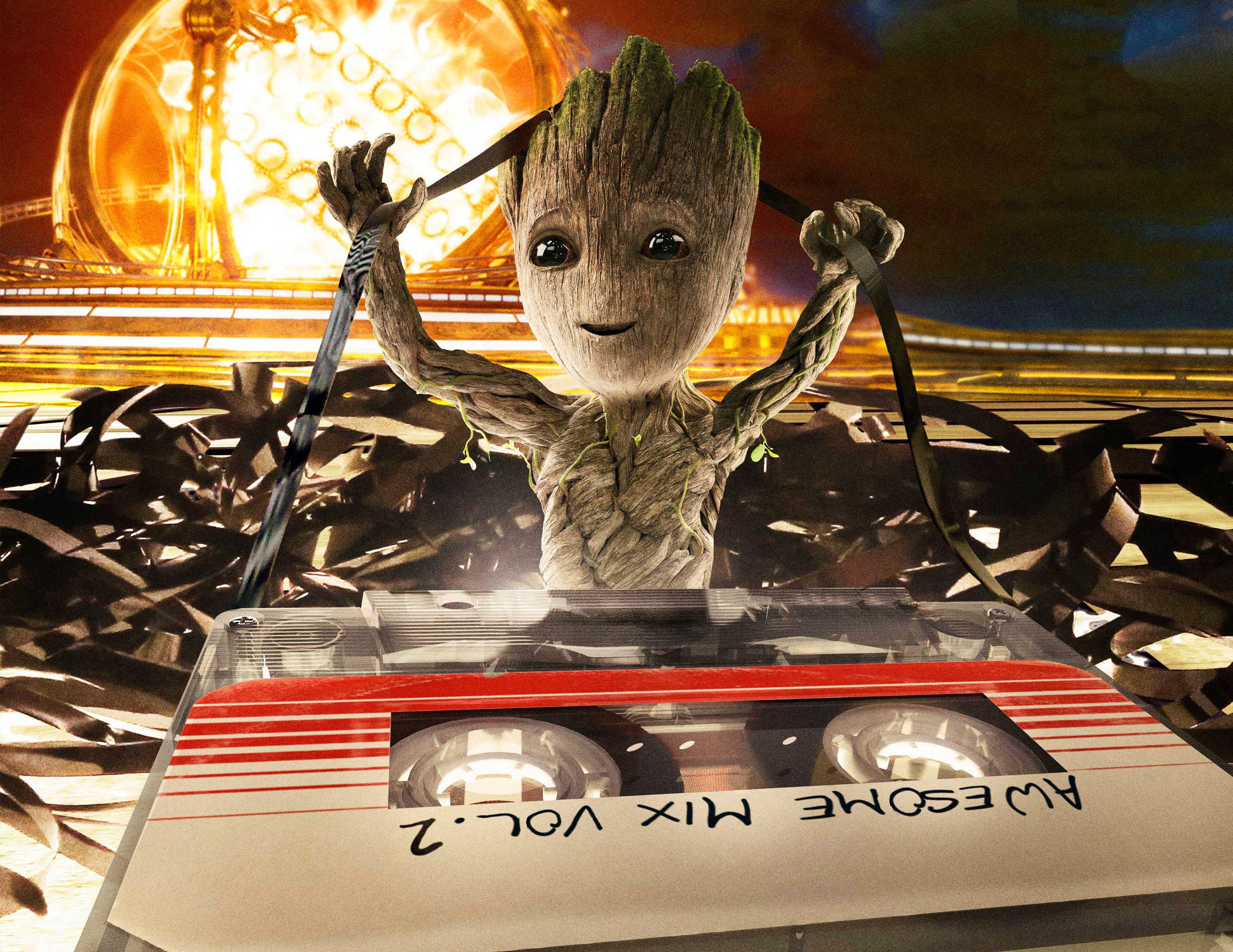 baby groot, guardians of the galaxy vol 2, movies, hd, animal