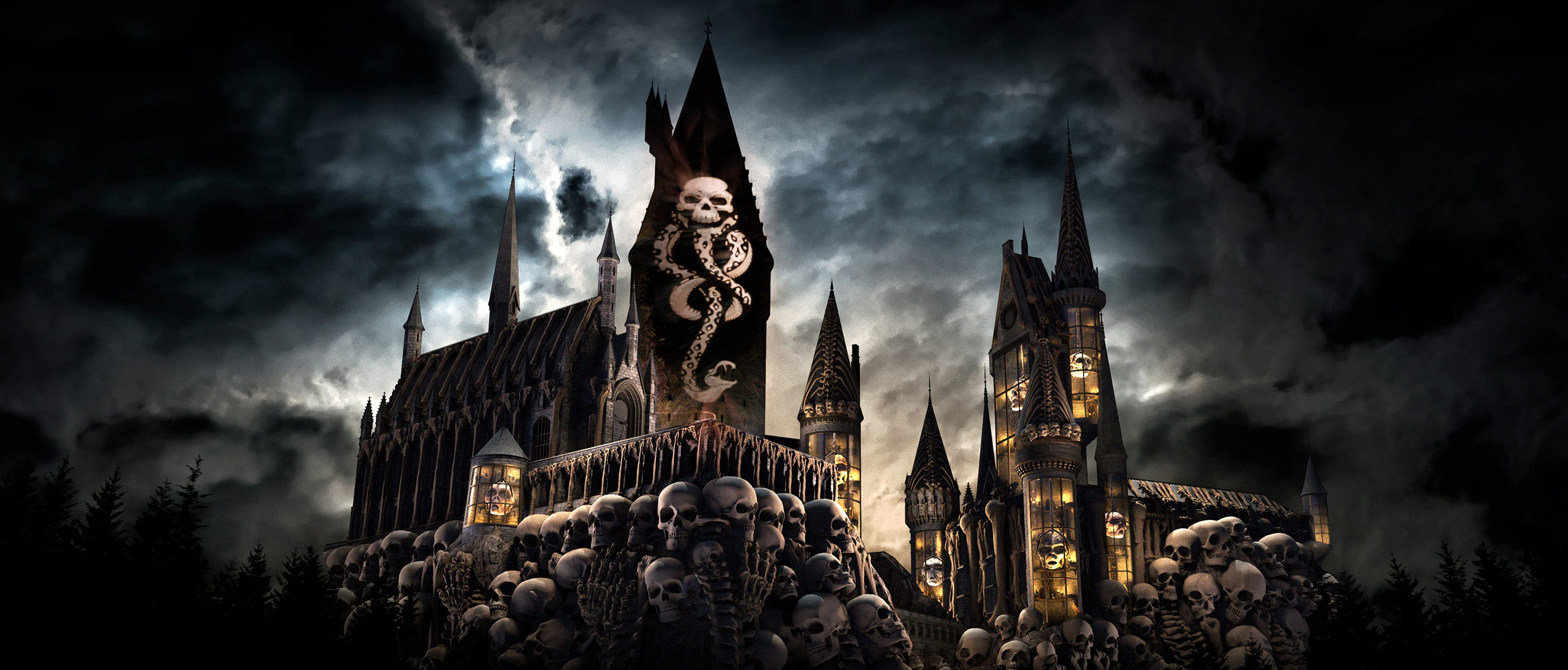 Harry Potter, Hogwarts Castle, Skull
