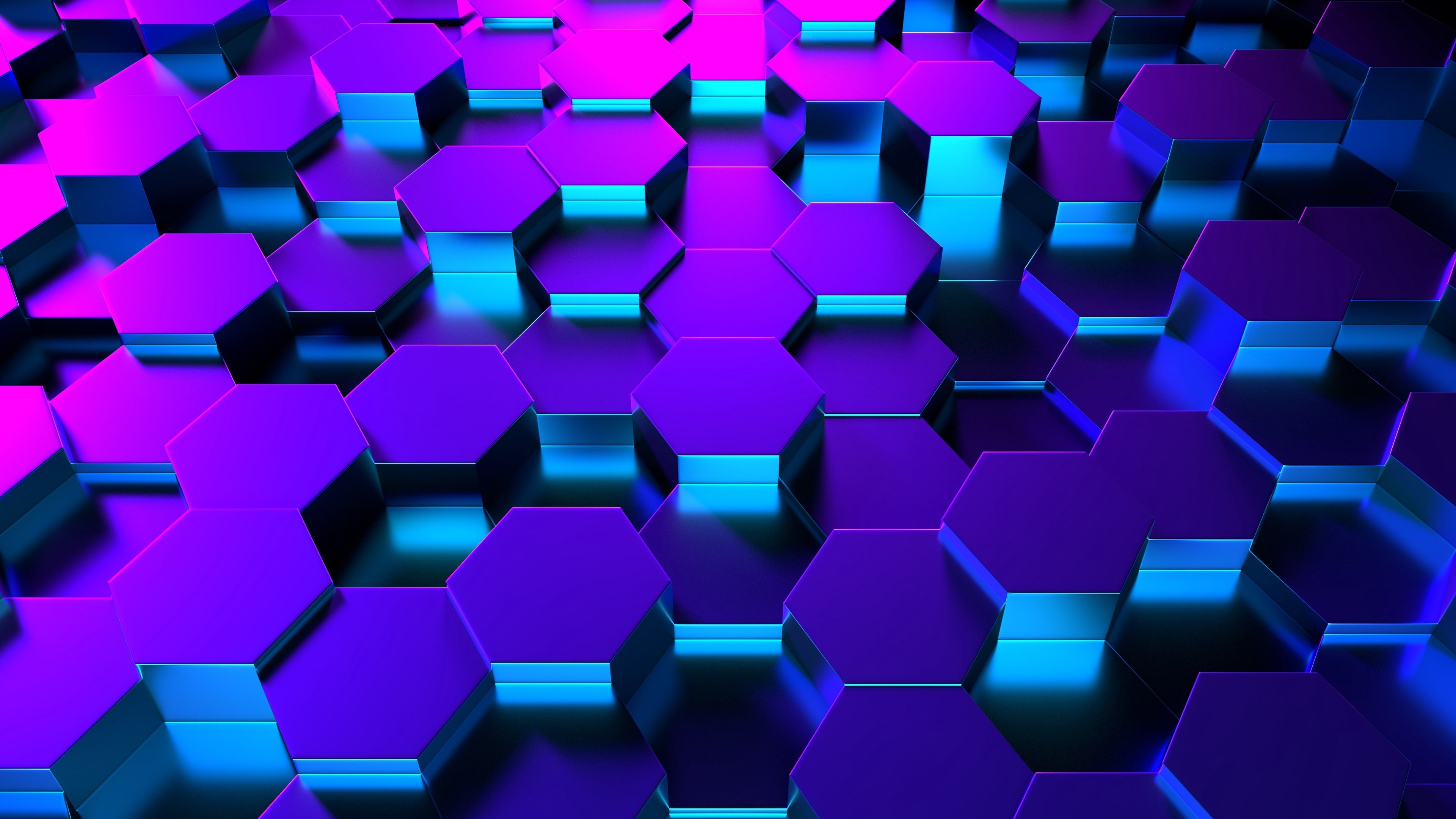 blue, purple, violet, pattern, symmetry, hexagon, honeycomb