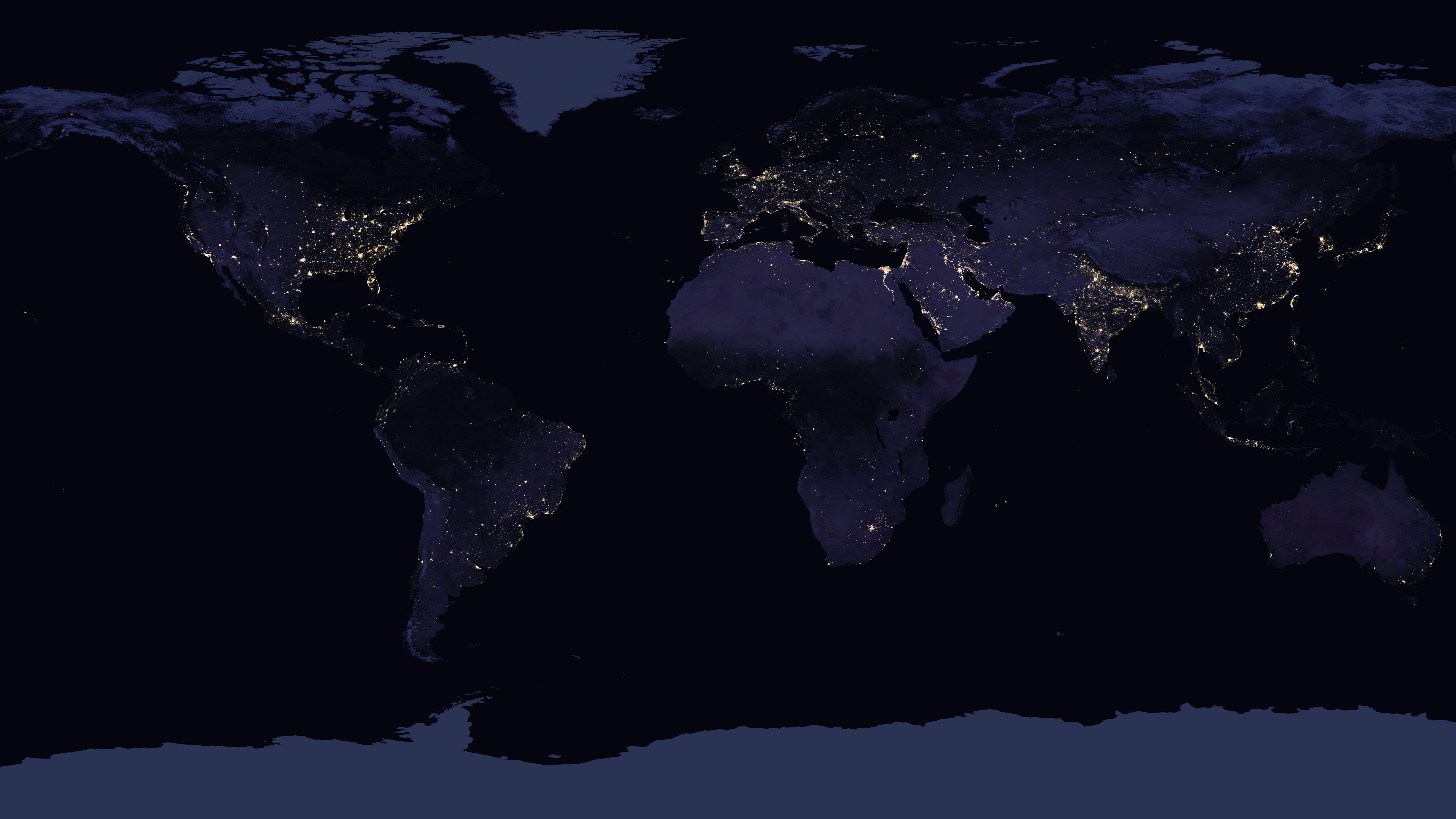 map, planet, europe, asia, africa, america, 8k, science, world