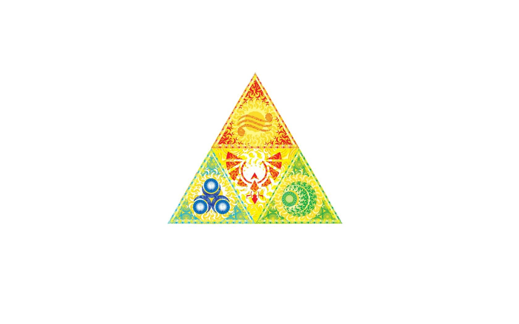Triforce White Triangle Zelda Nintendo HD, video games